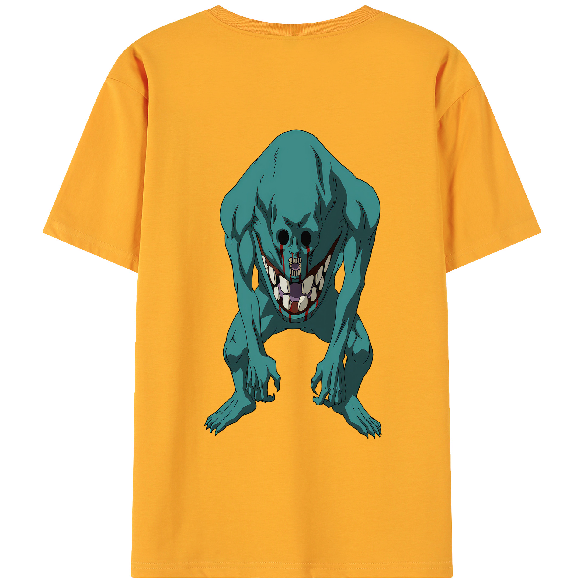 （画像用） 呪術廻戦 Jujutsu Kaisen 綿100％ メンズ半袖Tシャツ（バックプリント） 通気性