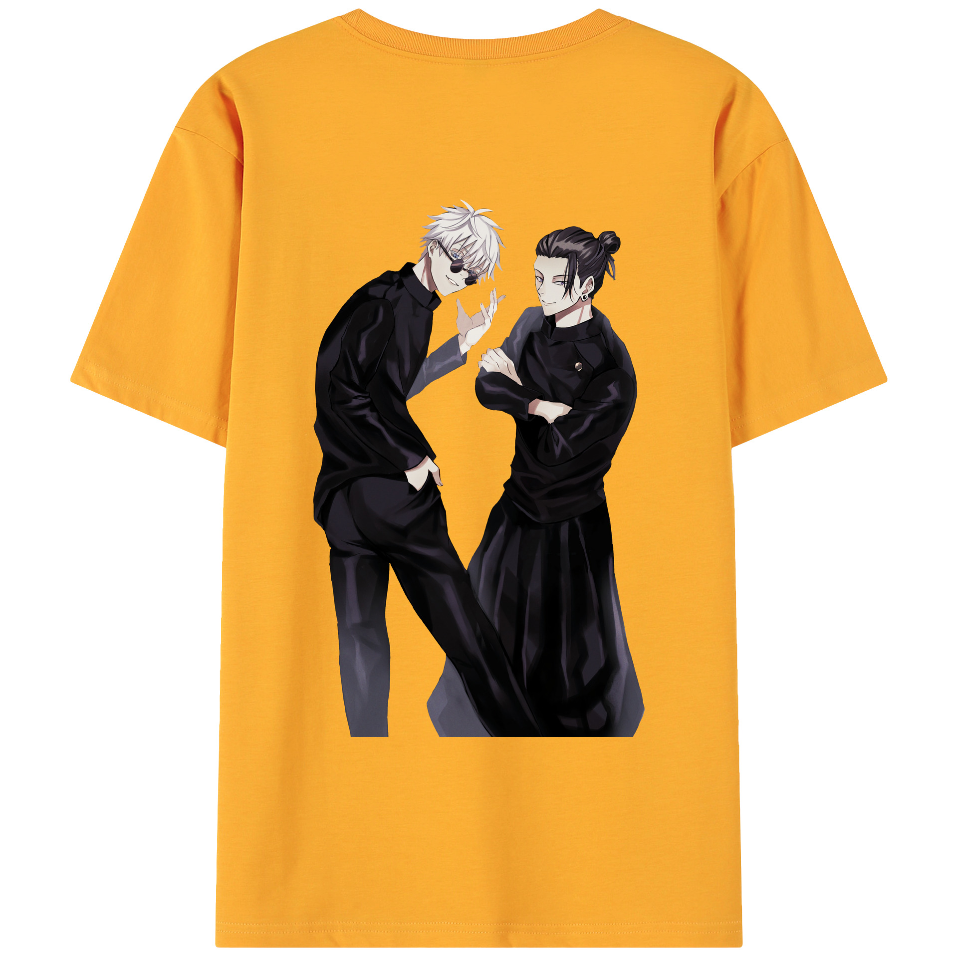 （画像用） 呪術廻戦 Jujutsu Kaisen 綿100％ メンズ半袖Tシャツ（バックプリント） 通気性