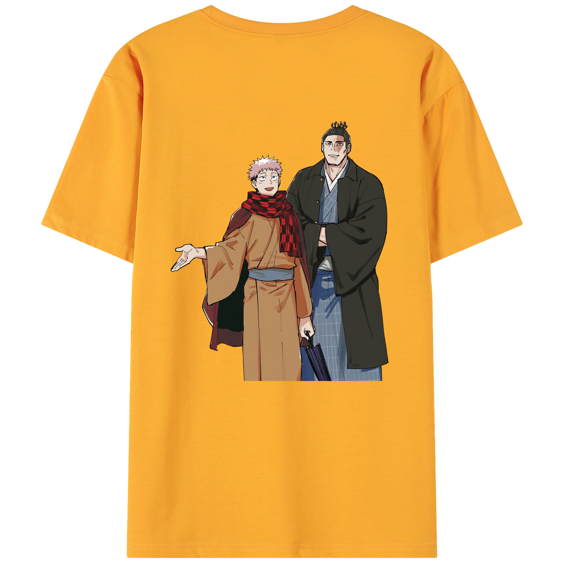 （画像用） 呪術廻戦 Jujutsu Kaisen 綿100％ メンズ半袖Tシャツ（バックプリント） 通気性