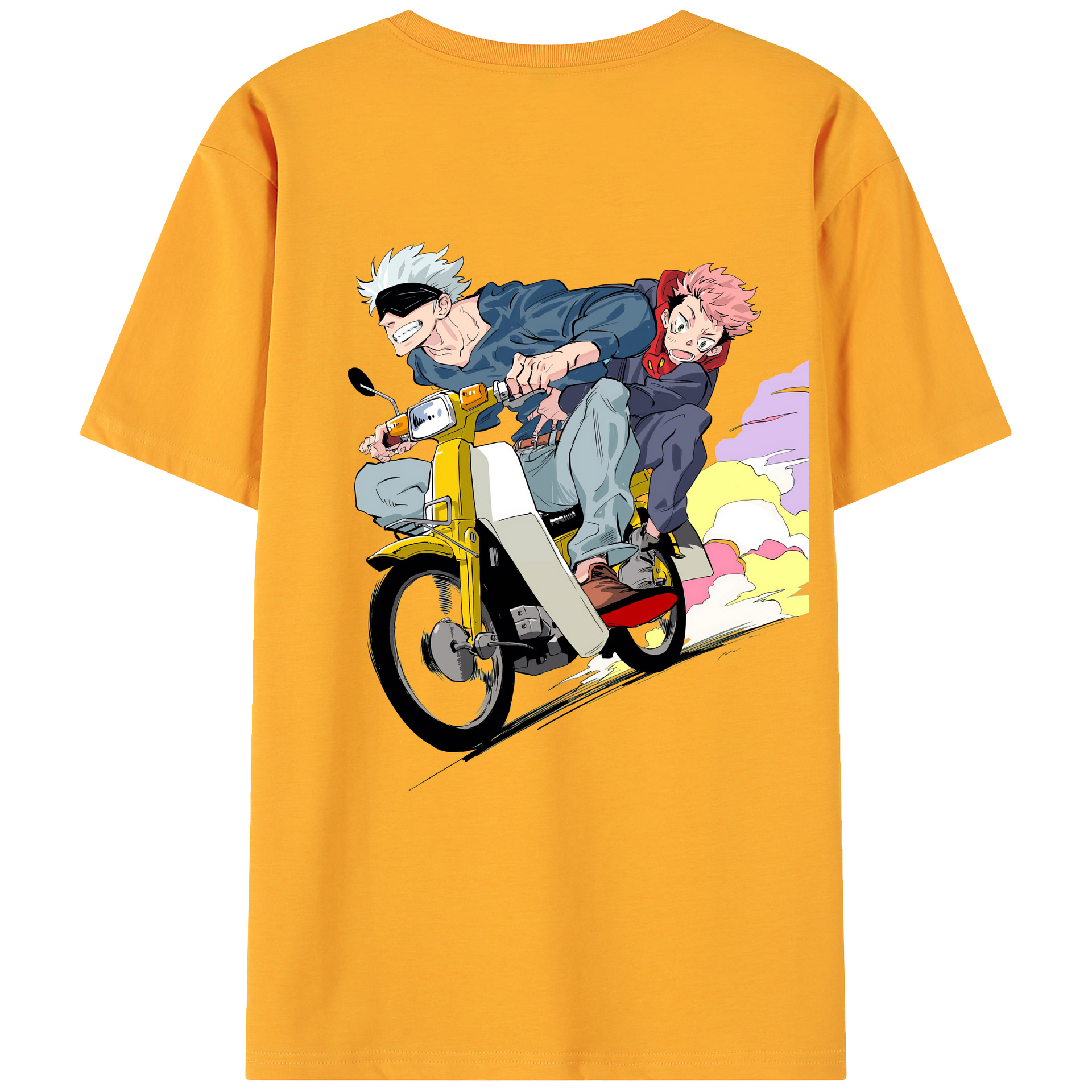 （画像用） 呪術廻戦 Jujutsu Kaisen 綿100％ メンズ半袖Tシャツ（バックプリント） 通気性