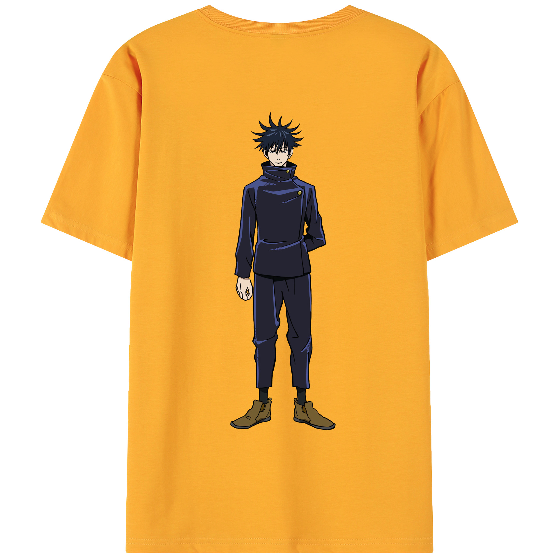 （画像用） 呪術廻戦 Jujutsu Kaisen 綿100％ メンズ半袖Tシャツ（バックプリント） 通気性