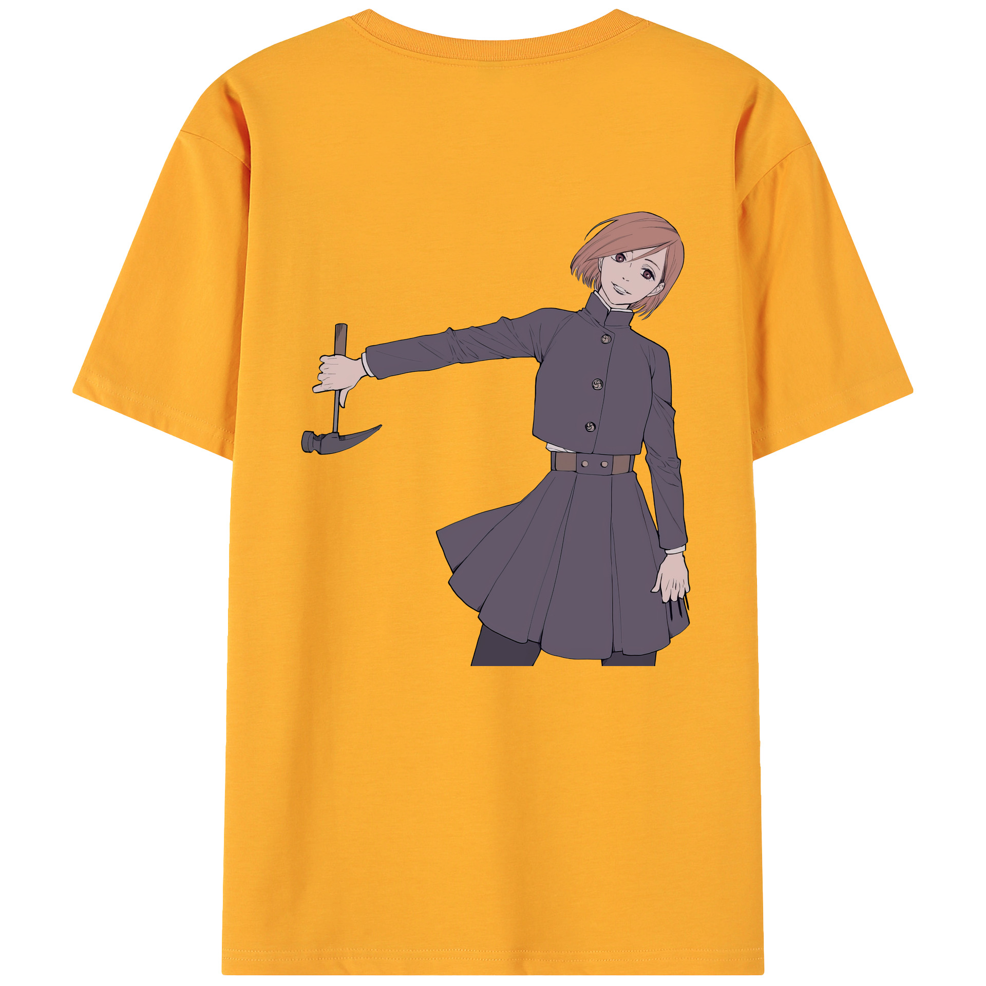 （画像用） 呪術廻戦 Jujutsu Kaisen 綿100％ メンズ半袖Tシャツ（バックプリント） 通気性