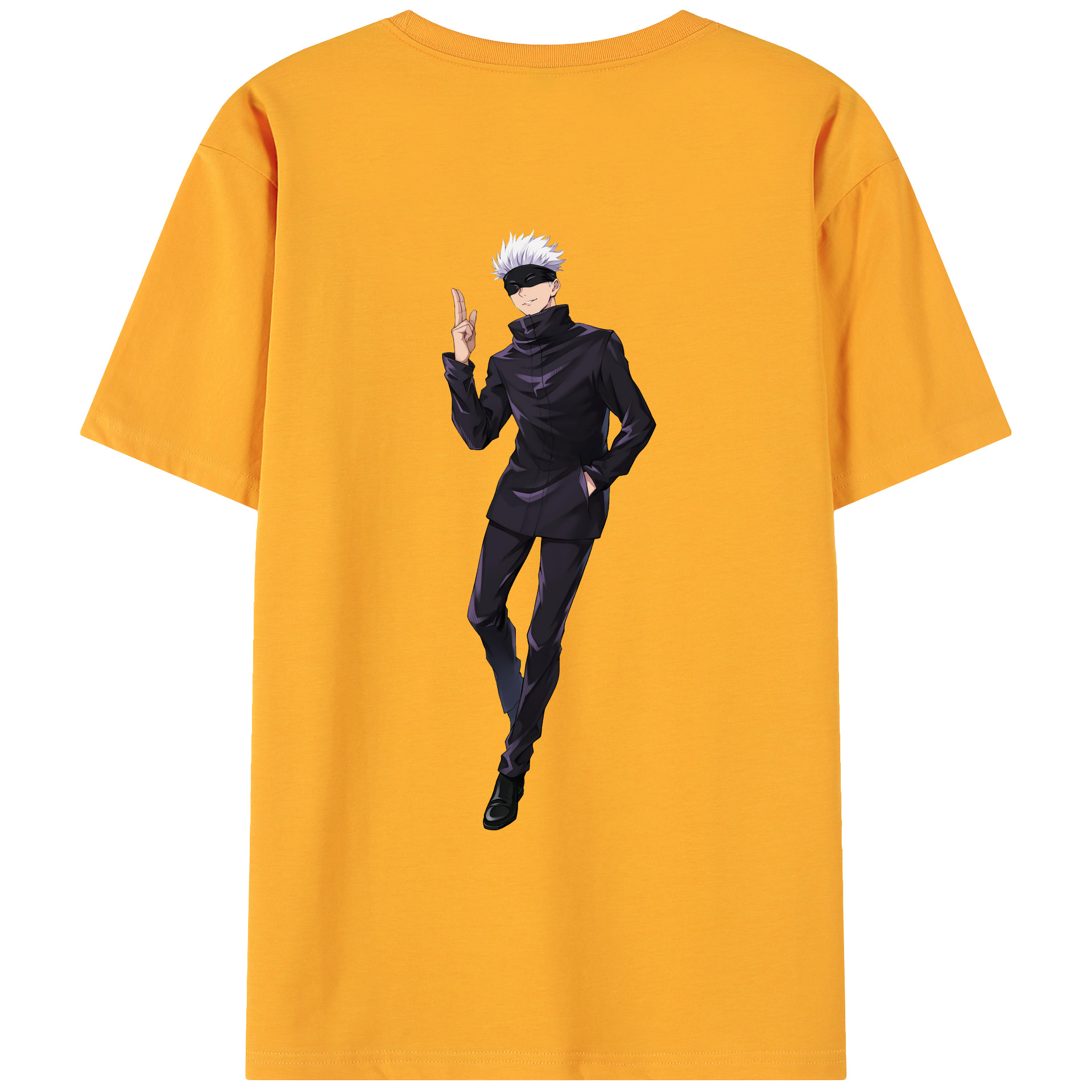 （画像用） 呪術廻戦 Jujutsu Kaisen 綿100％ メンズ半袖Tシャツ（バックプリント） 通気性