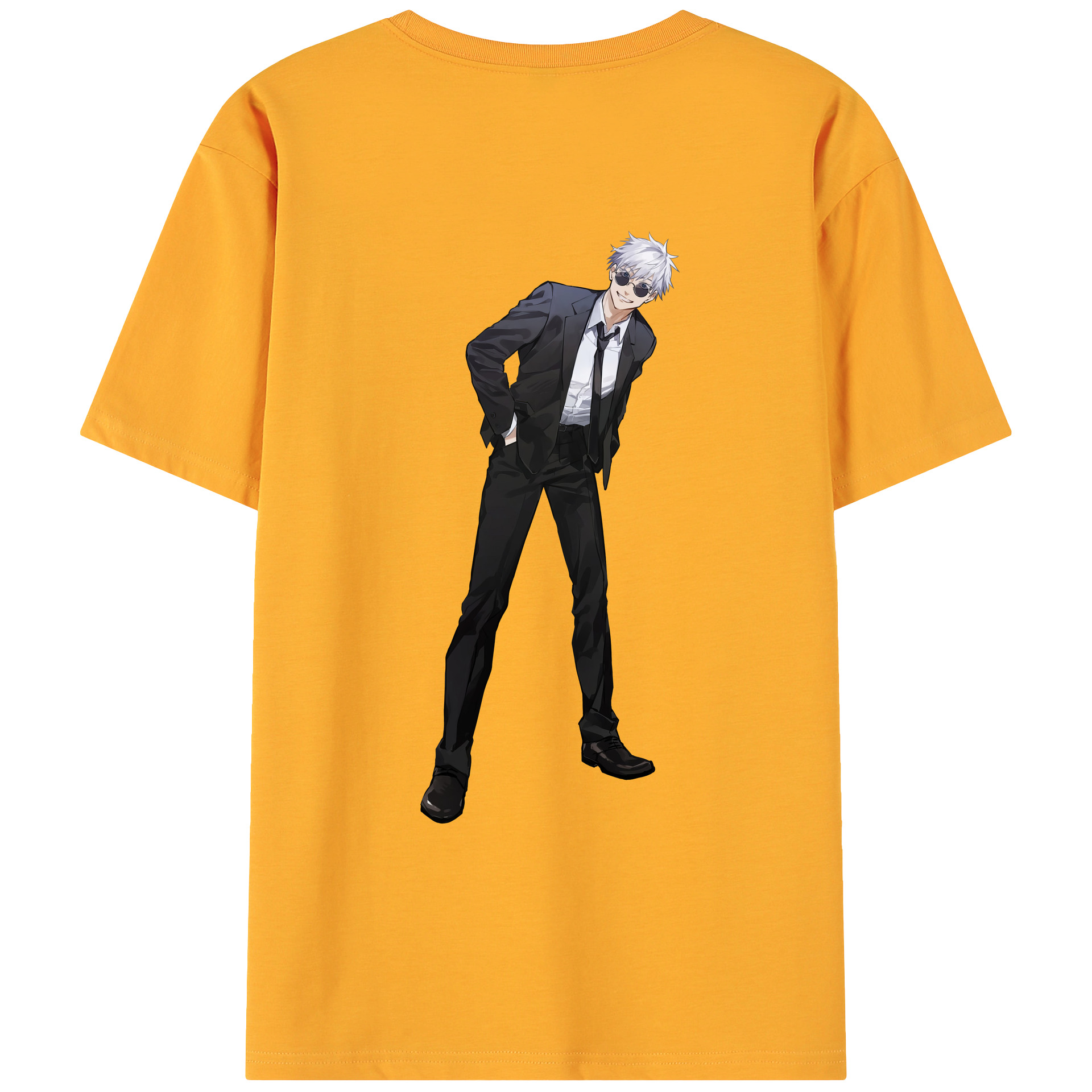 （画像用） 呪術廻戦 Jujutsu Kaisen 綿100％ メンズ半袖Tシャツ（バックプリント） 通気性