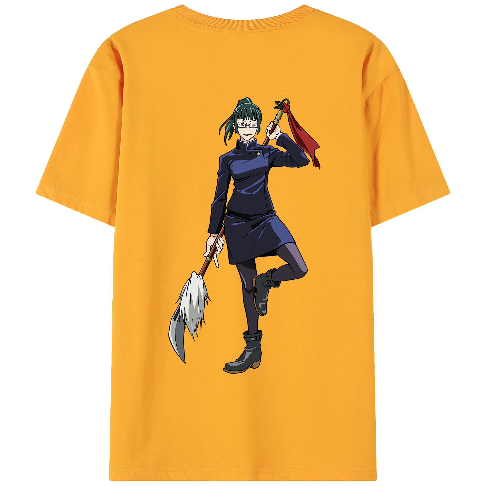（画像用） 呪術廻戦 Jujutsu Kaisen 綿100％ メンズ半袖Tシャツ（バックプリント） 通気性