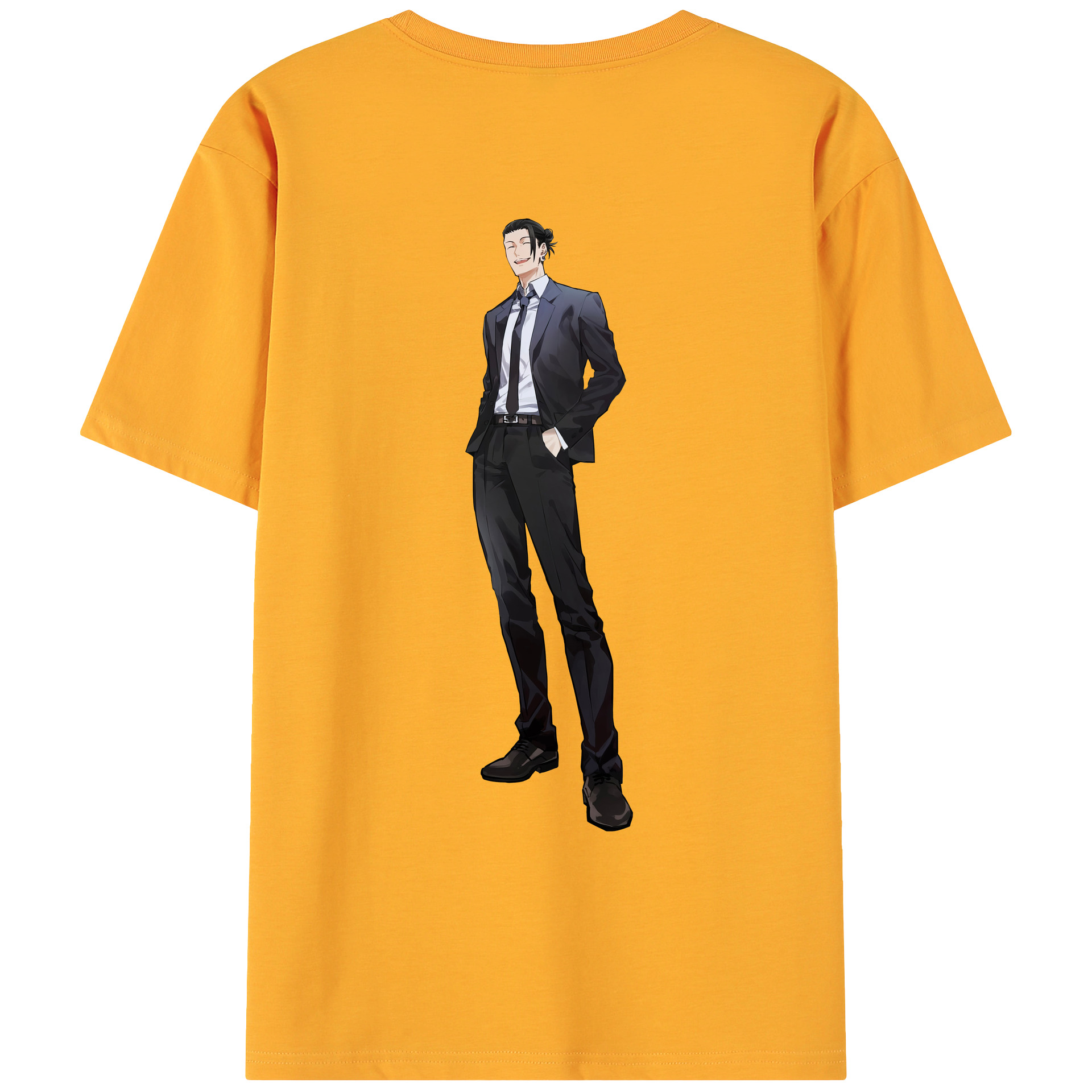 （画像用） 呪術廻戦 Jujutsu Kaisen 綿100％ メンズ半袖Tシャツ（バックプリント） 通気性