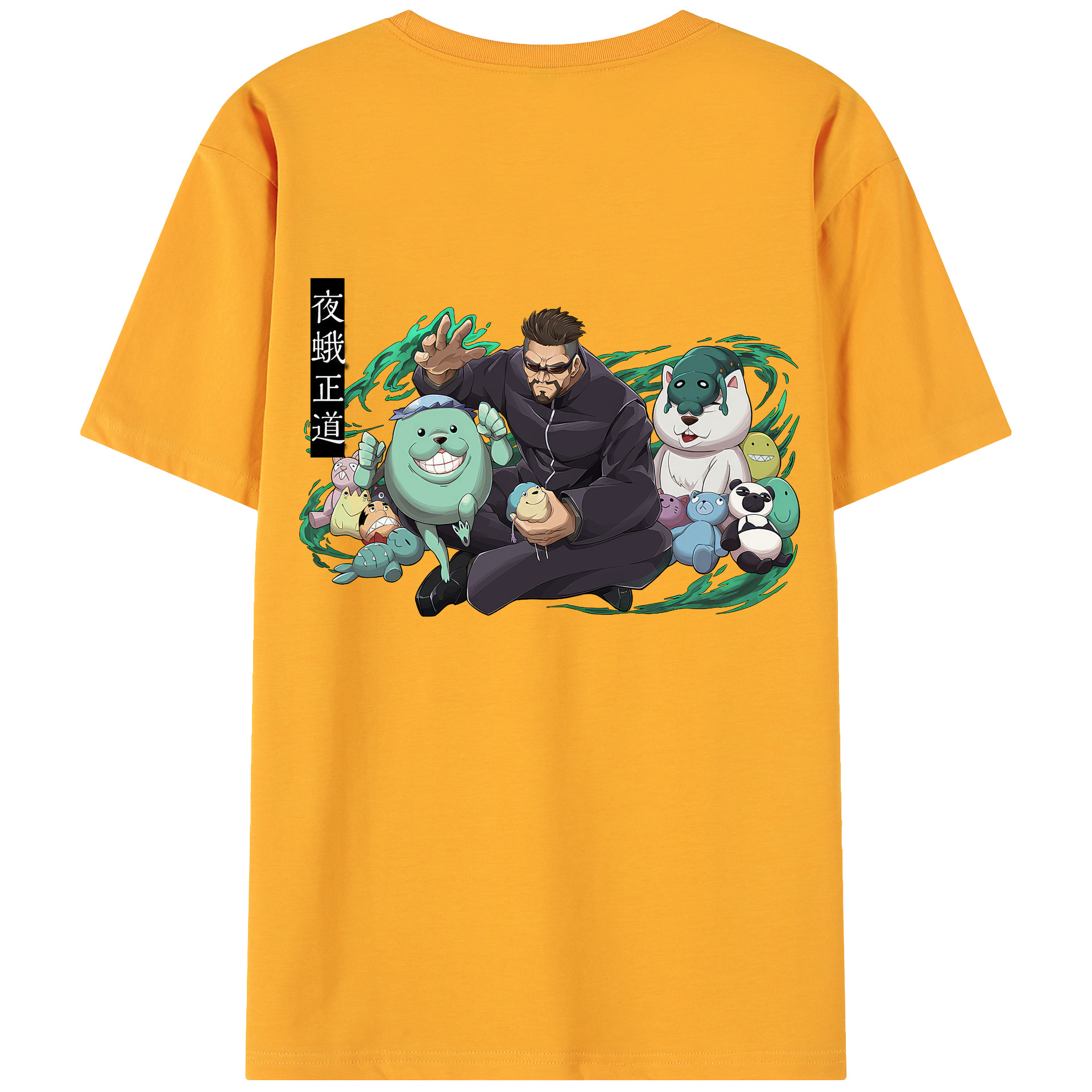 （画像用） 呪術廻戦 Jujutsu Kaisen 綿100％ メンズ半袖Tシャツ（バックプリント） 通気性