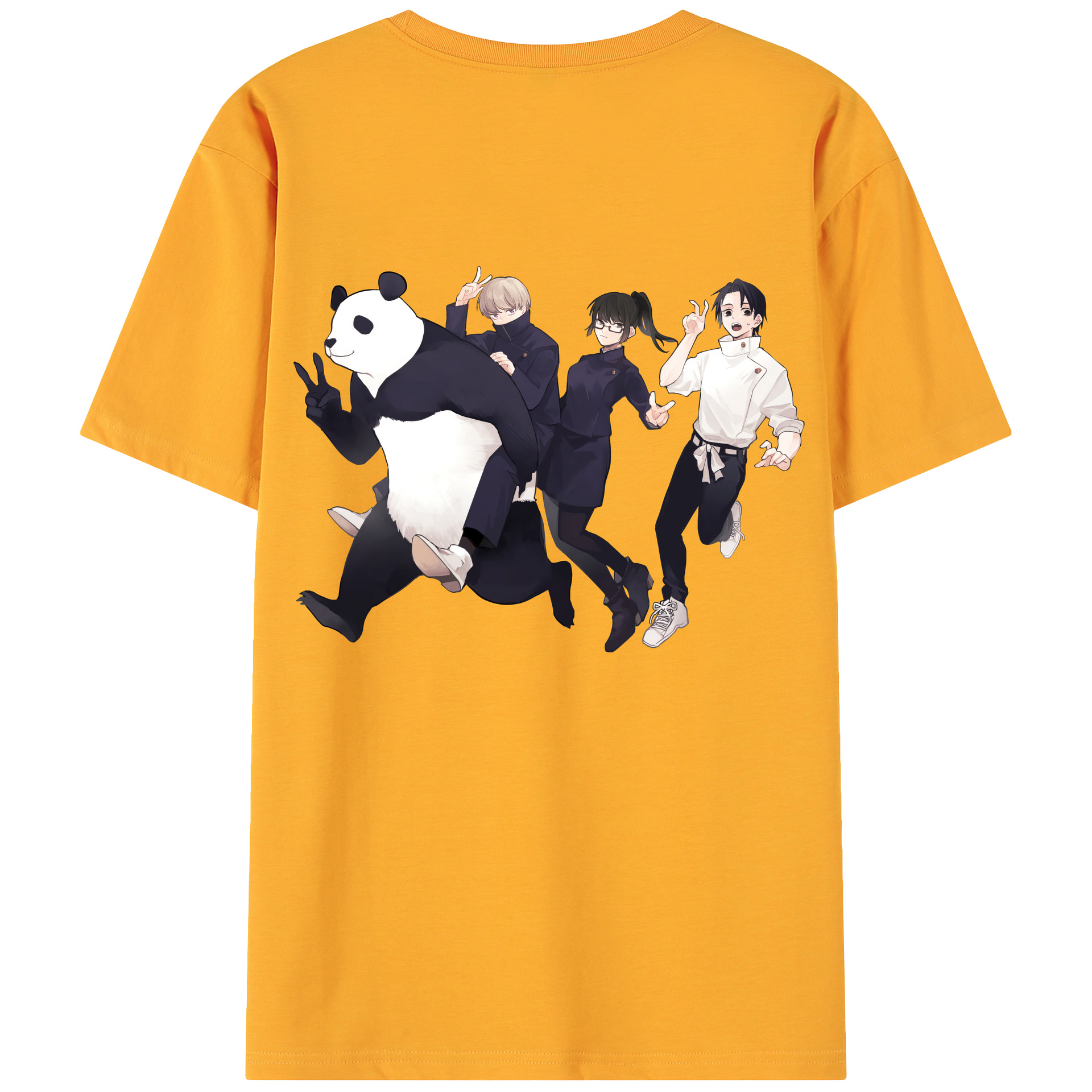 （画像用） 呪術廻戦 Jujutsu Kaisen 綿100％ メンズ半袖Tシャツ（バックプリント） 通気性