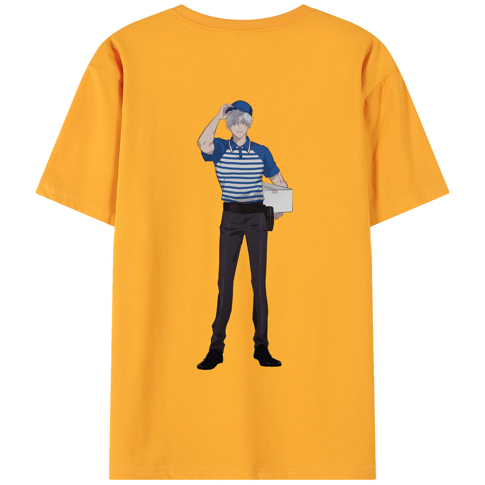 （画像用） 呪術廻戦 Jujutsu Kaisen 綿100％ メンズ半袖Tシャツ（バックプリント） 通気性