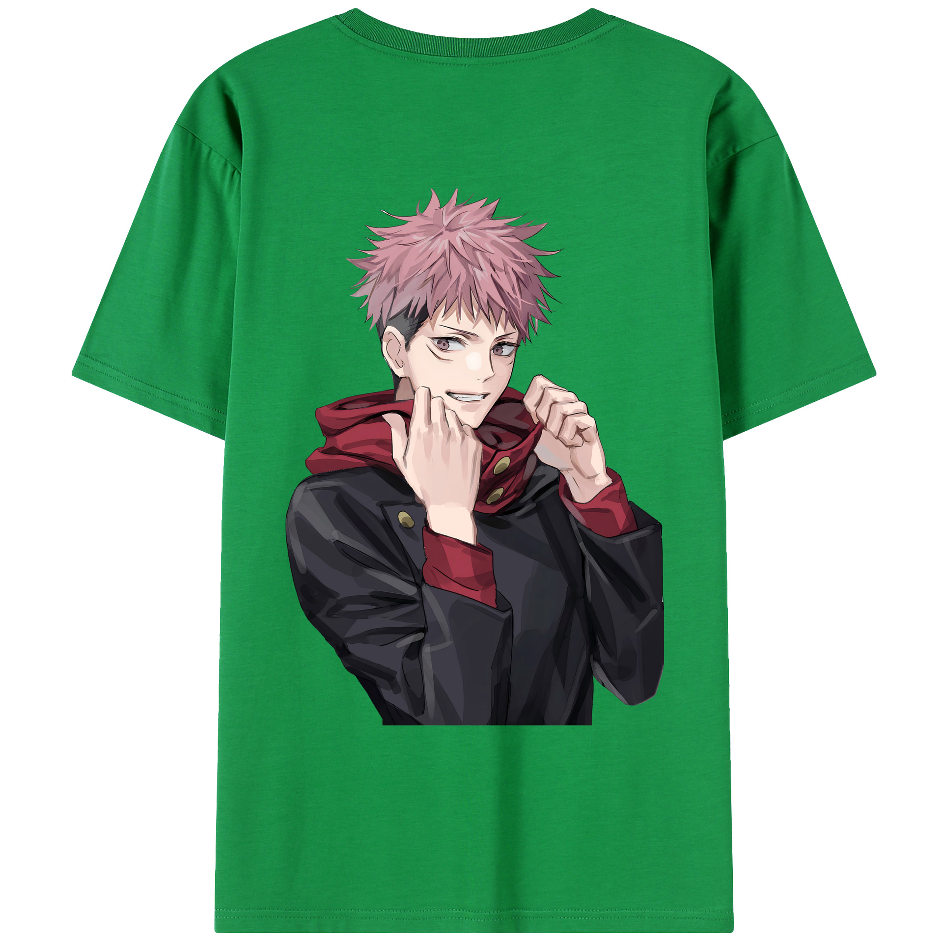 （画像用） 呪術廻戦 Jujutsu Kaisen 綿100％ メンズ半袖Tシャツ（バックプリント） 通気性