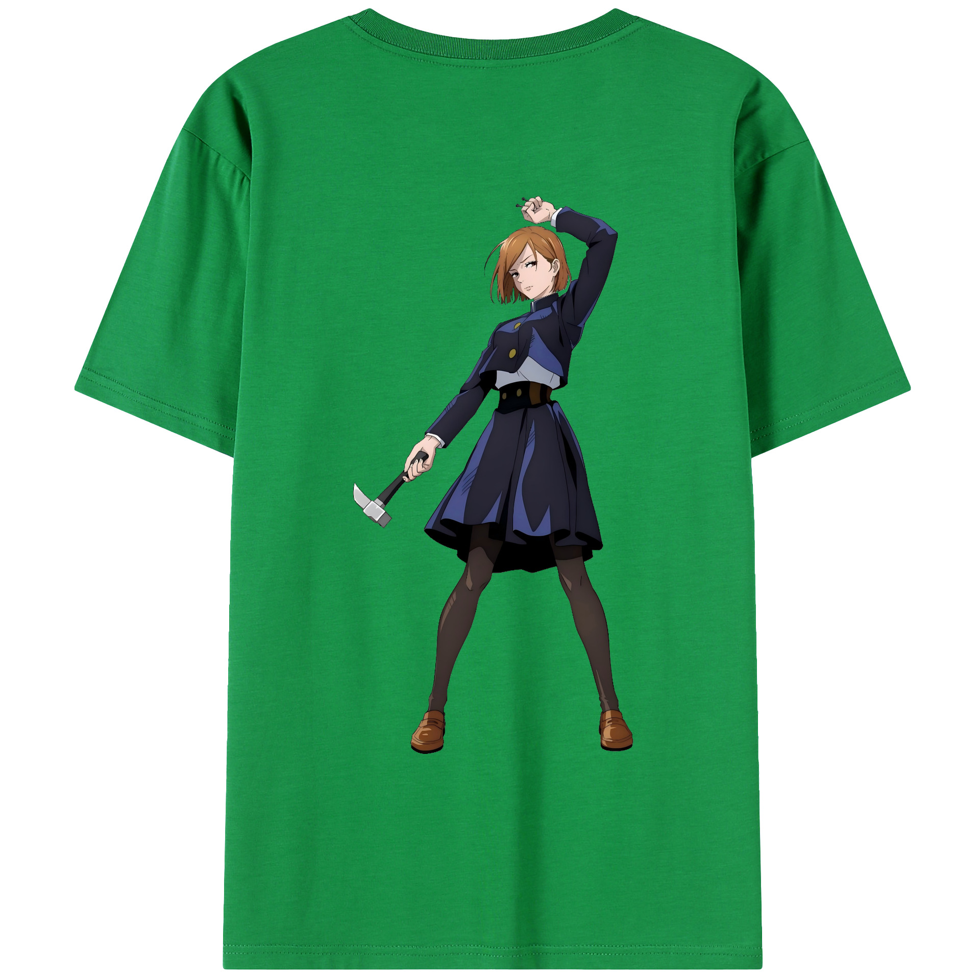 （画像用） 呪術廻戦 Jujutsu Kaisen 綿100％ メンズ半袖Tシャツ（バックプリント） 通気性