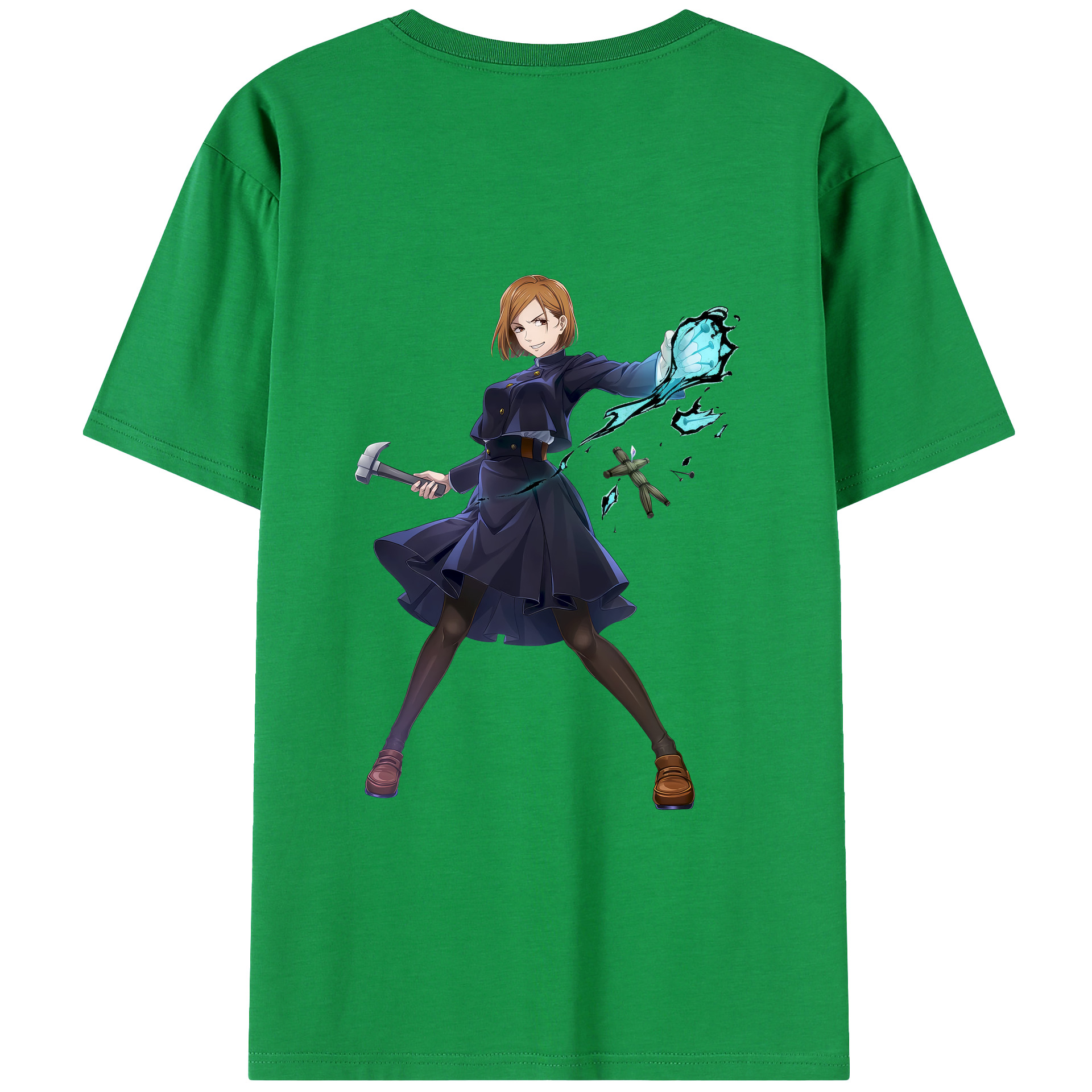 （画像用） 呪術廻戦 Jujutsu Kaisen 綿100％ メンズ半袖Tシャツ（バックプリント） 通気性