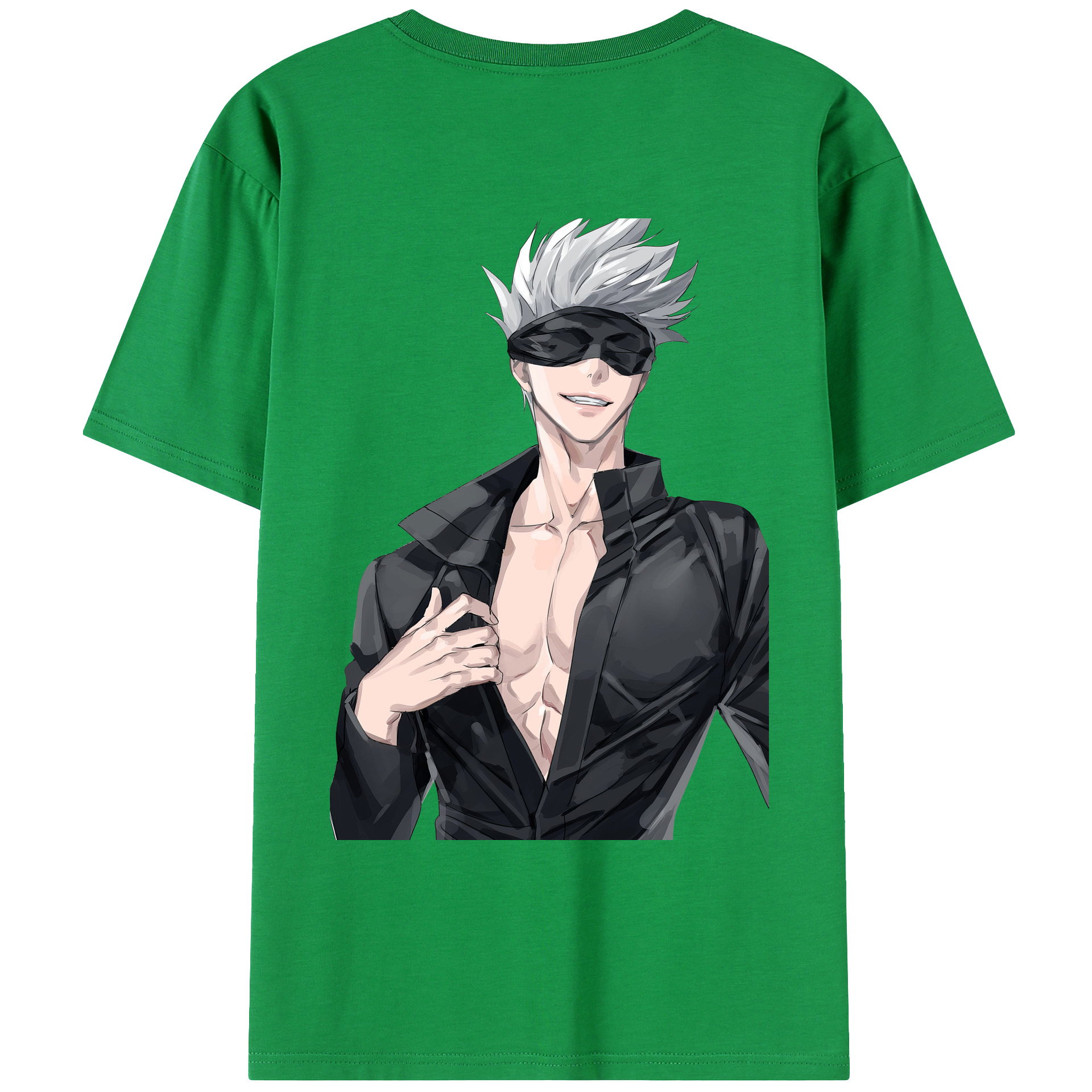 （画像用） 呪術廻戦 Jujutsu Kaisen 綿100％ メンズ半袖Tシャツ（バックプリント） 通気性
