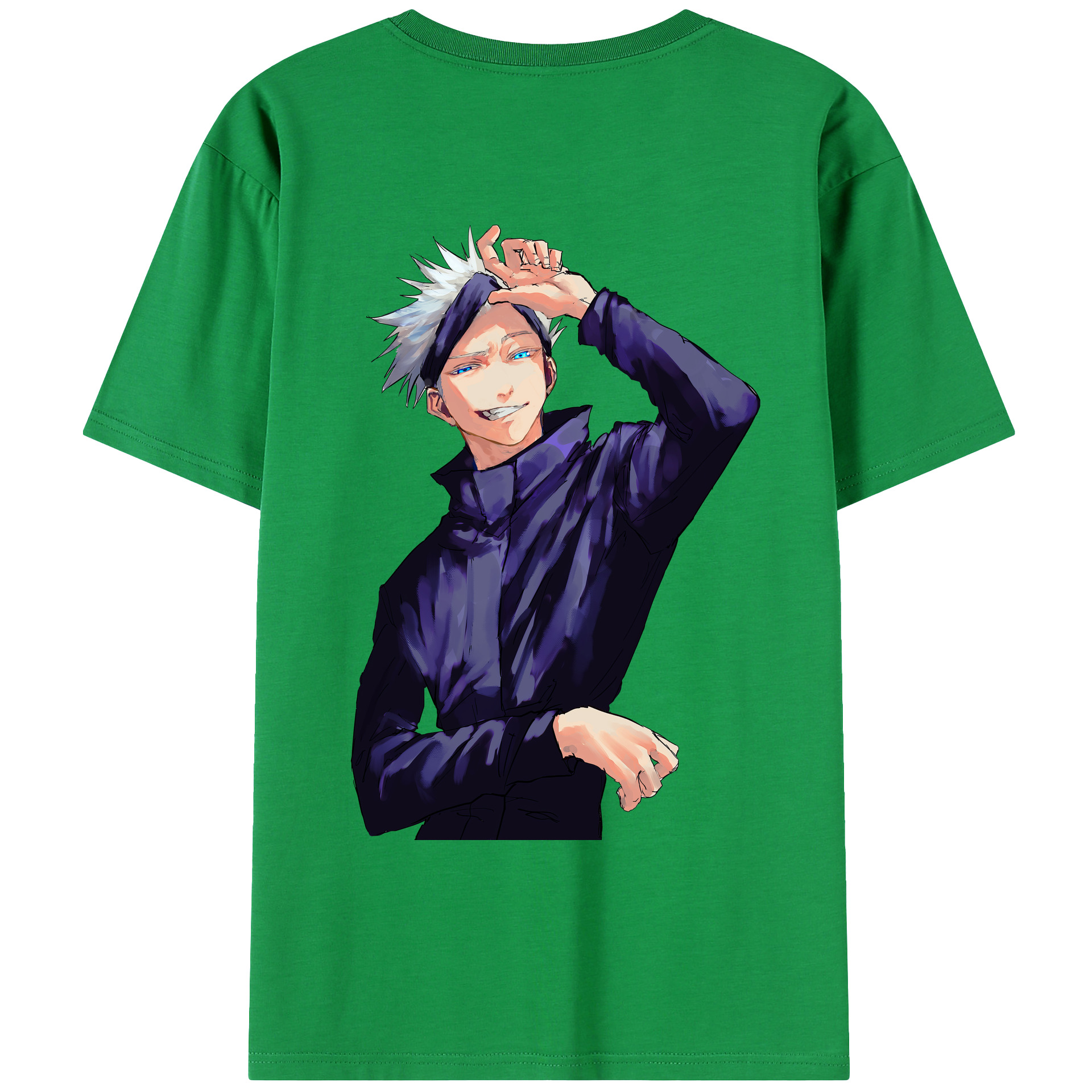 （画像用） 呪術廻戦 Jujutsu Kaisen 綿100％ メンズ半袖Tシャツ（バックプリント） 通気性