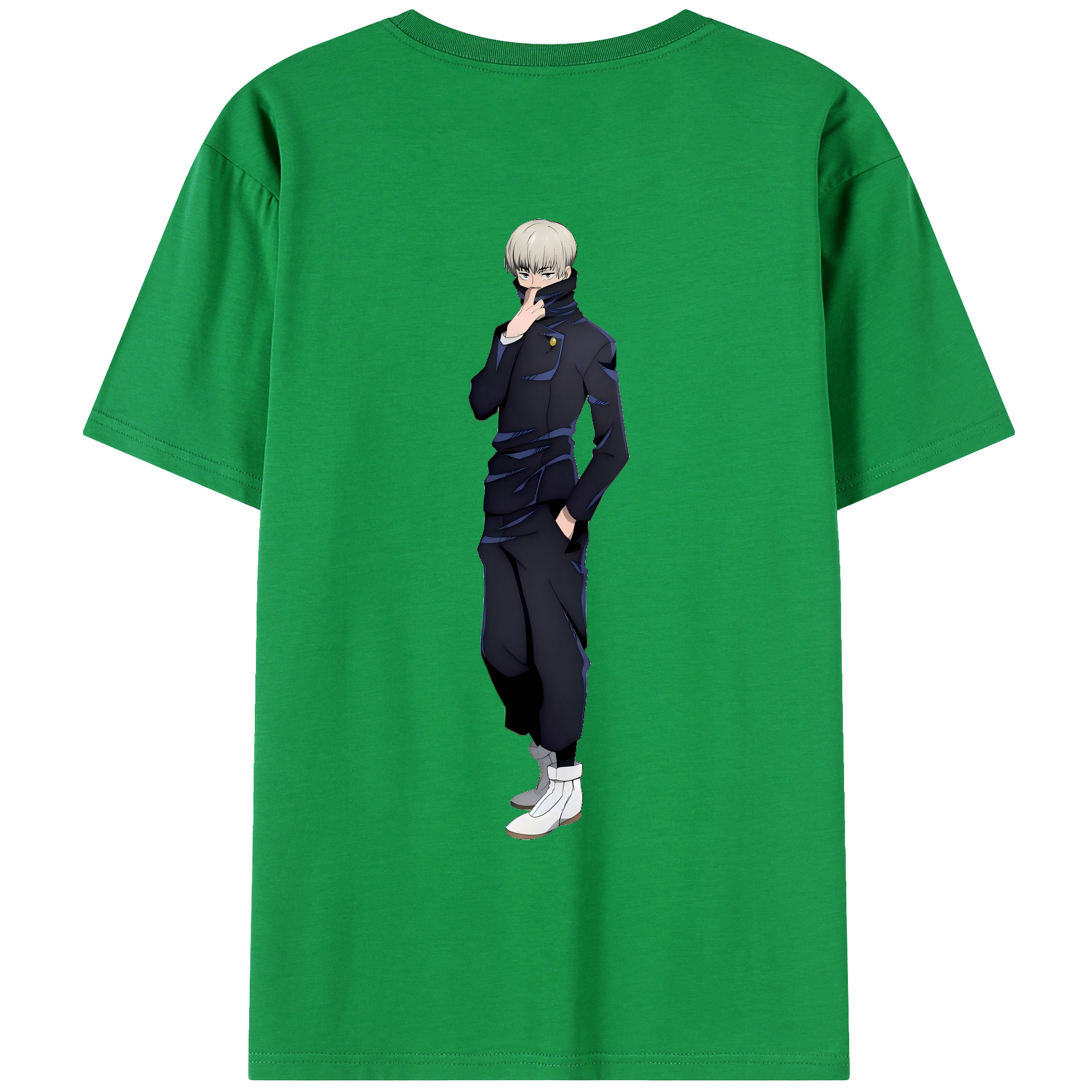 （画像用） 呪術廻戦 Jujutsu Kaisen 綿100％ メンズ半袖Tシャツ（バックプリント） 通気性