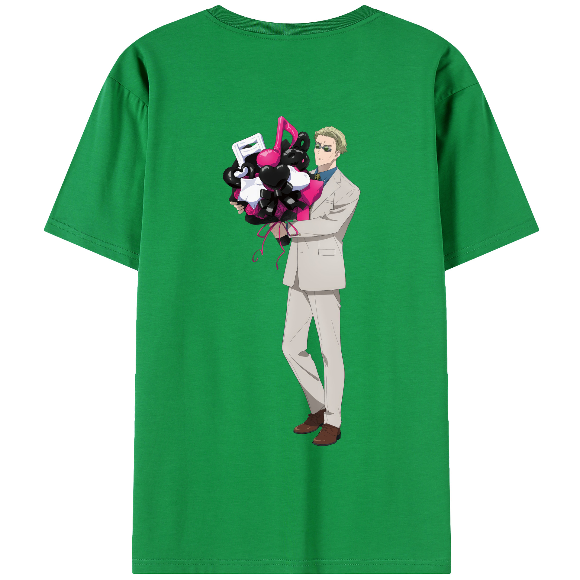 （画像用） 呪術廻戦 Jujutsu Kaisen 綿100％ メンズ半袖Tシャツ（バックプリント） 通気性