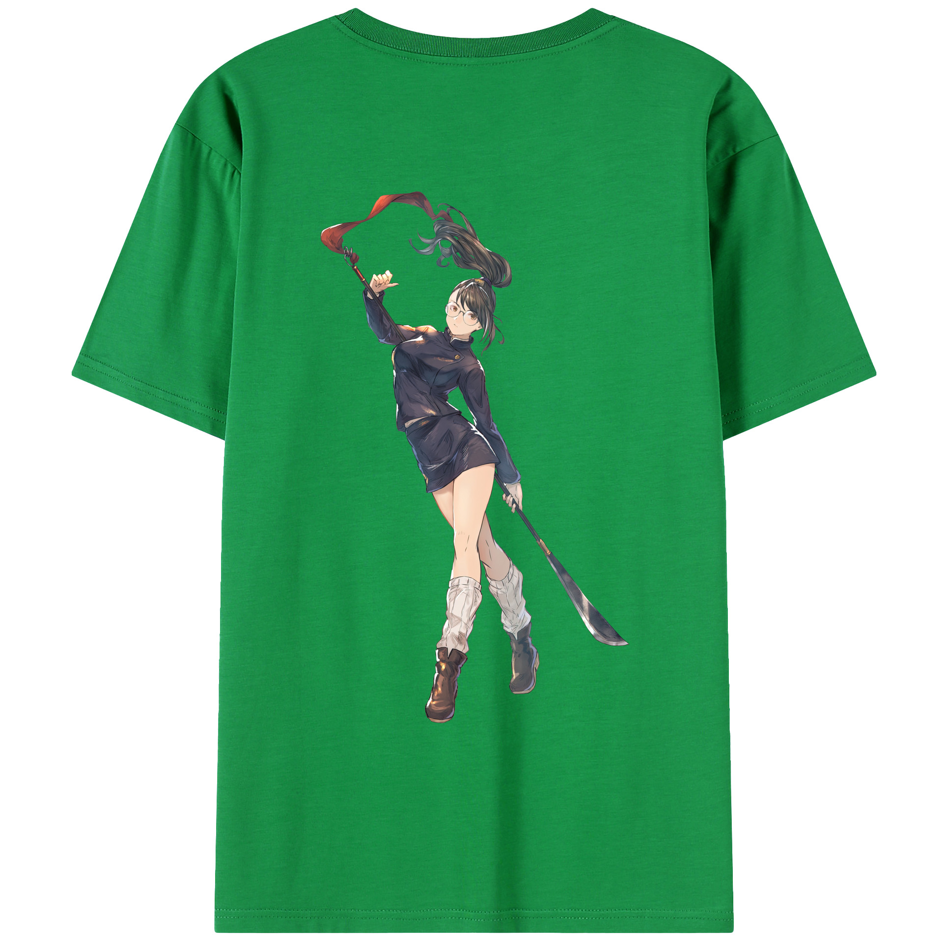 （画像用） 呪術廻戦 Jujutsu Kaisen 綿100％ メンズ半袖Tシャツ（バックプリント） 通気性