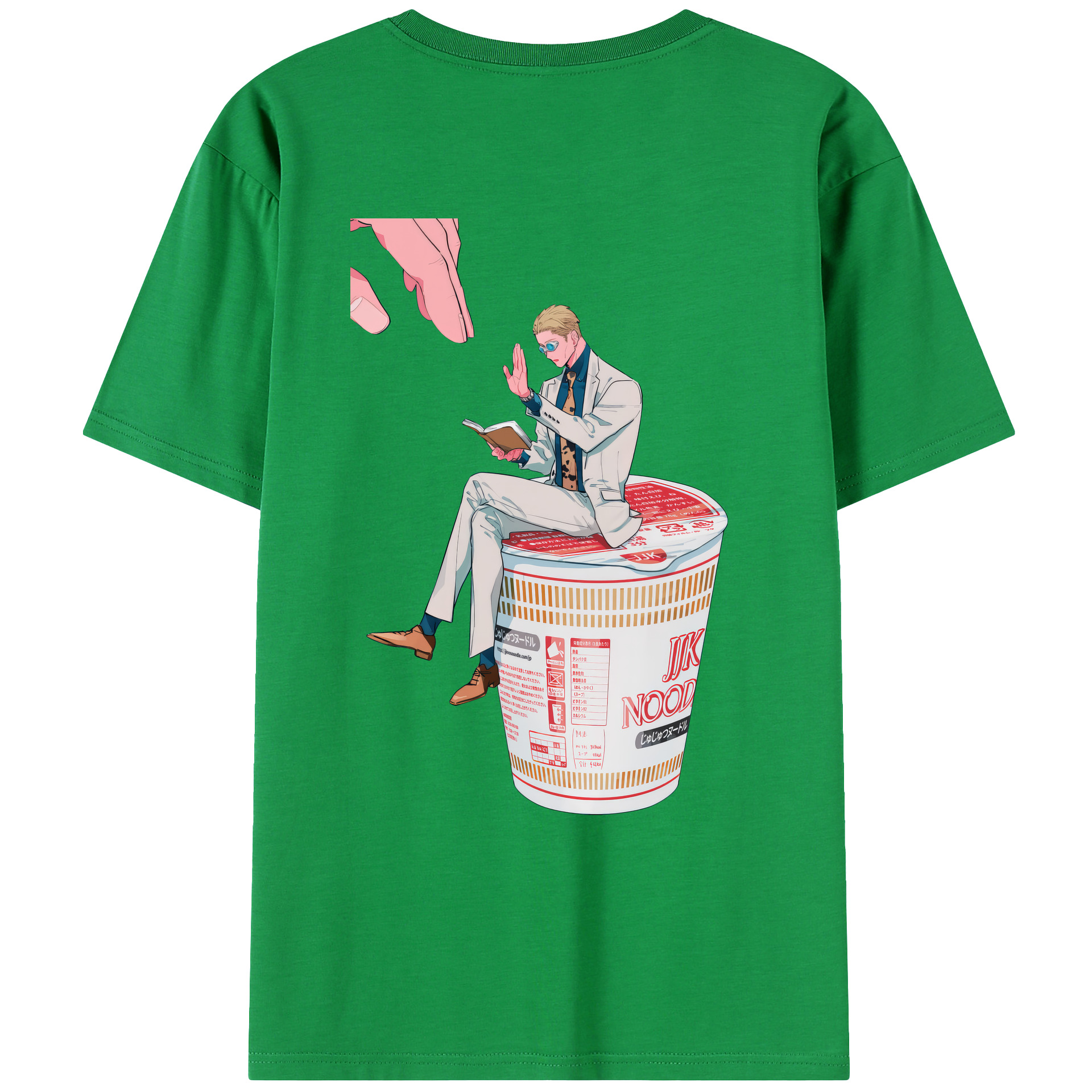 （画像用） 呪術廻戦 Jujutsu Kaisen 綿100％ メンズ半袖Tシャツ（バックプリント） 通気性
