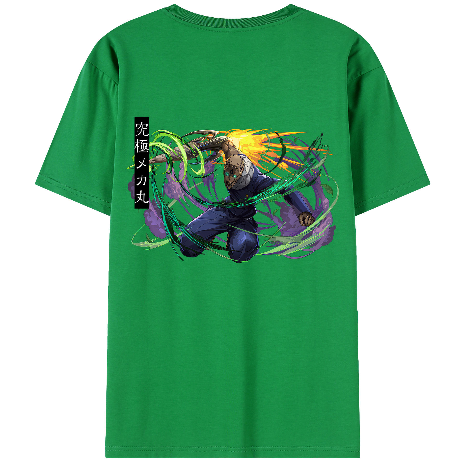 （画像用） 呪術廻戦 Jujutsu Kaisen 綿100％ メンズ半袖Tシャツ（バックプリント） 通気性
