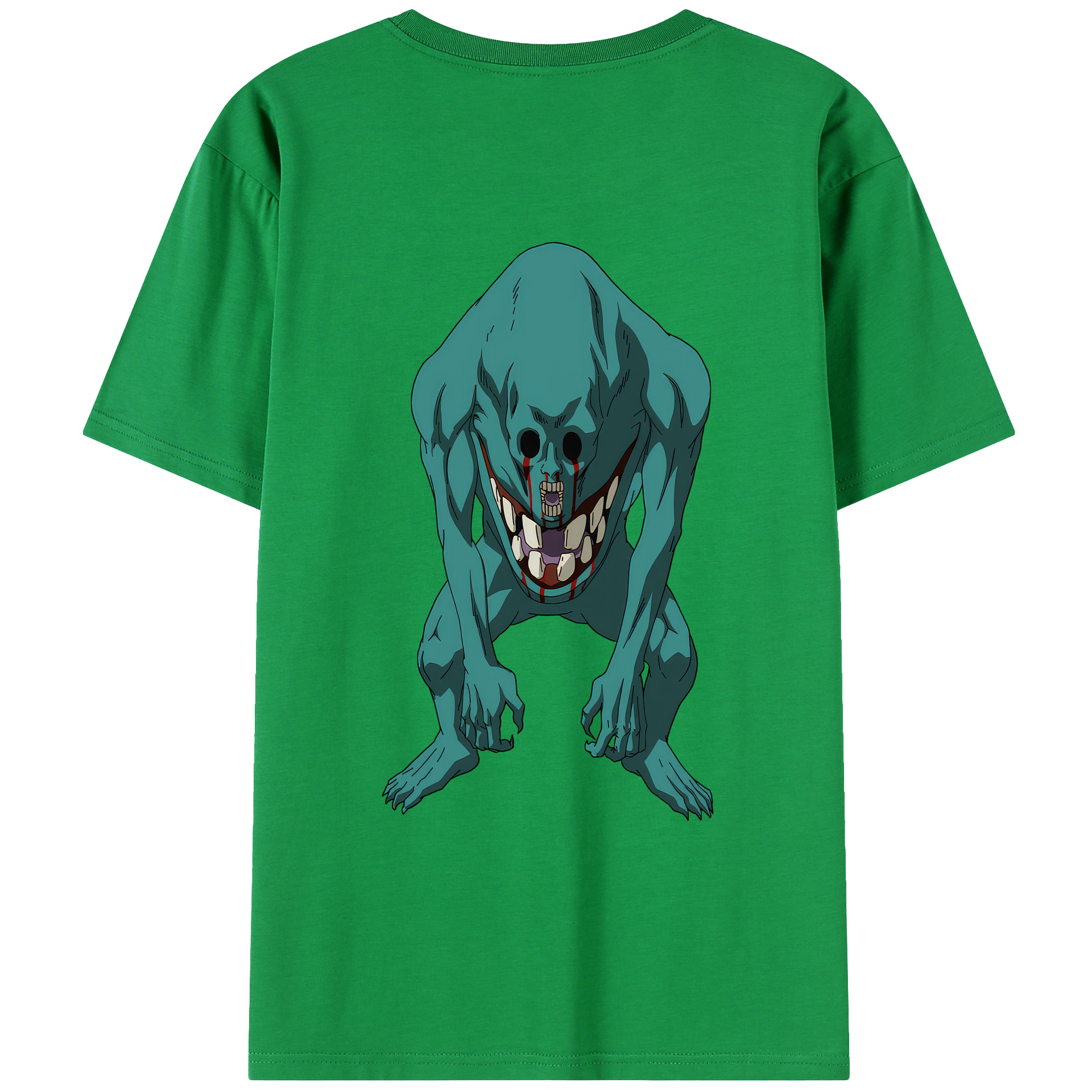 （画像用） 呪術廻戦 Jujutsu Kaisen 綿100％ メンズ半袖Tシャツ（バックプリント） 通気性