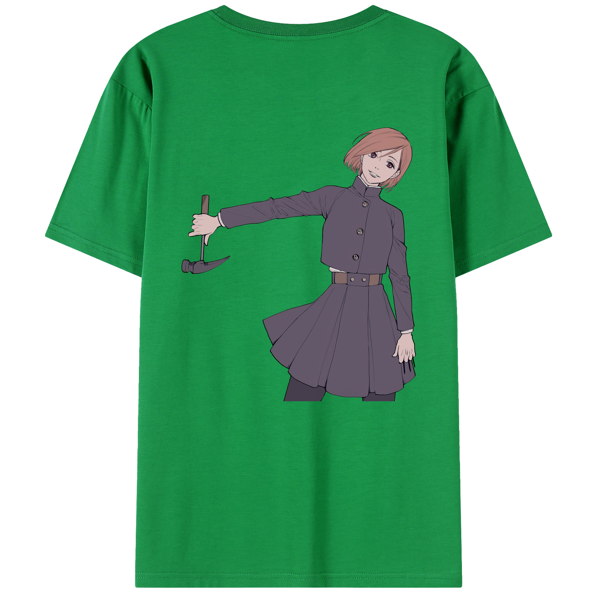 （画像用） 呪術廻戦 Jujutsu Kaisen 綿100％ メンズ半袖Tシャツ（バックプリント） 通気性