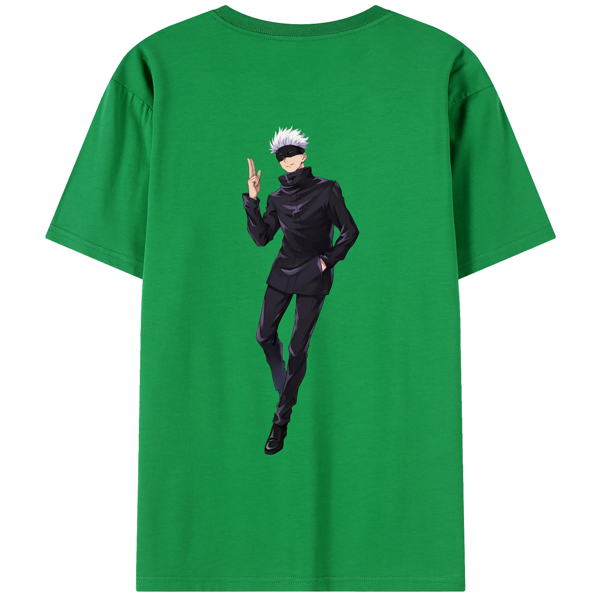（画像用） 呪術廻戦 Jujutsu Kaisen 綿100％ メンズ半袖Tシャツ（バックプリント） 通気性