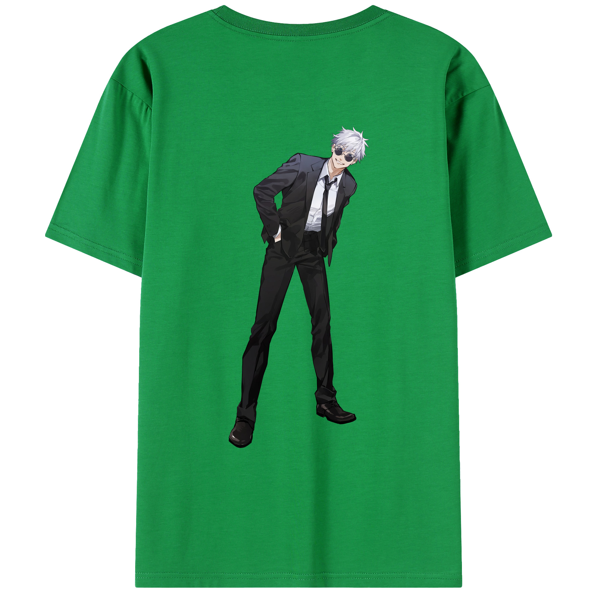 （画像用） 呪術廻戦 Jujutsu Kaisen 綿100％ メンズ半袖Tシャツ（バックプリント） 通気性