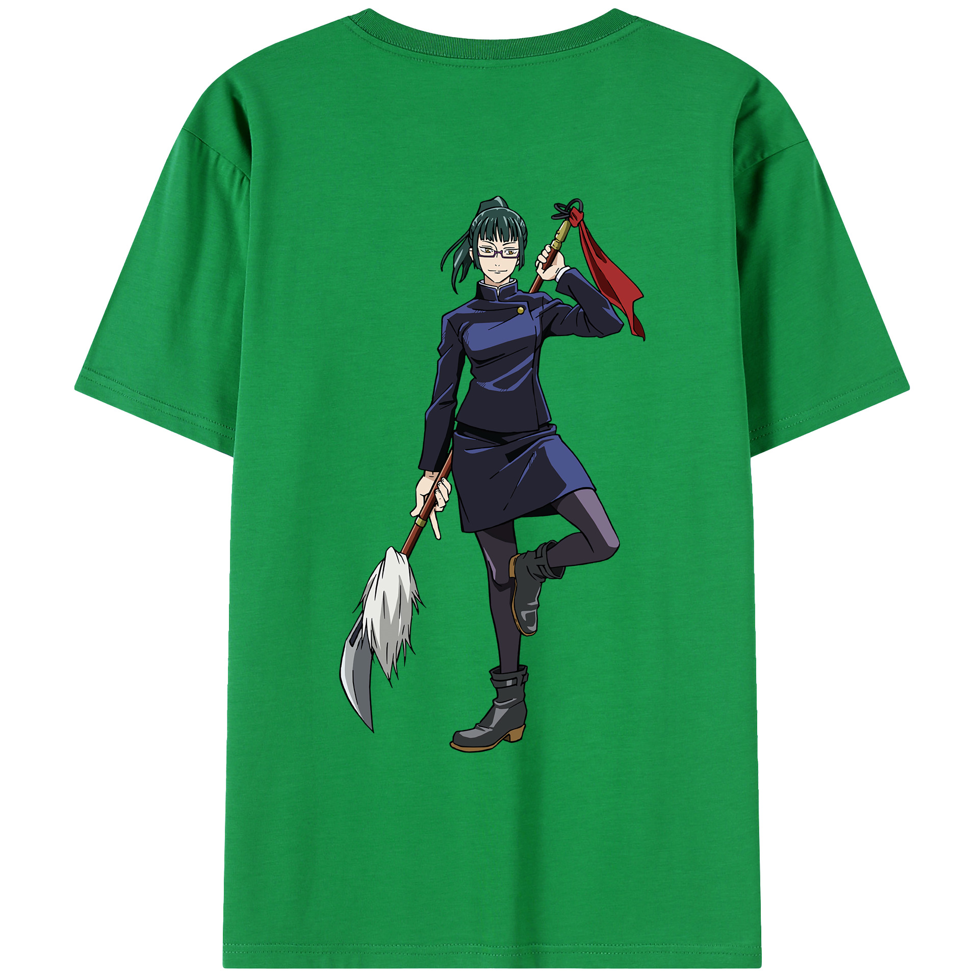 （画像用） 呪術廻戦 Jujutsu Kaisen 綿100％ メンズ半袖Tシャツ（バックプリント） 通気性