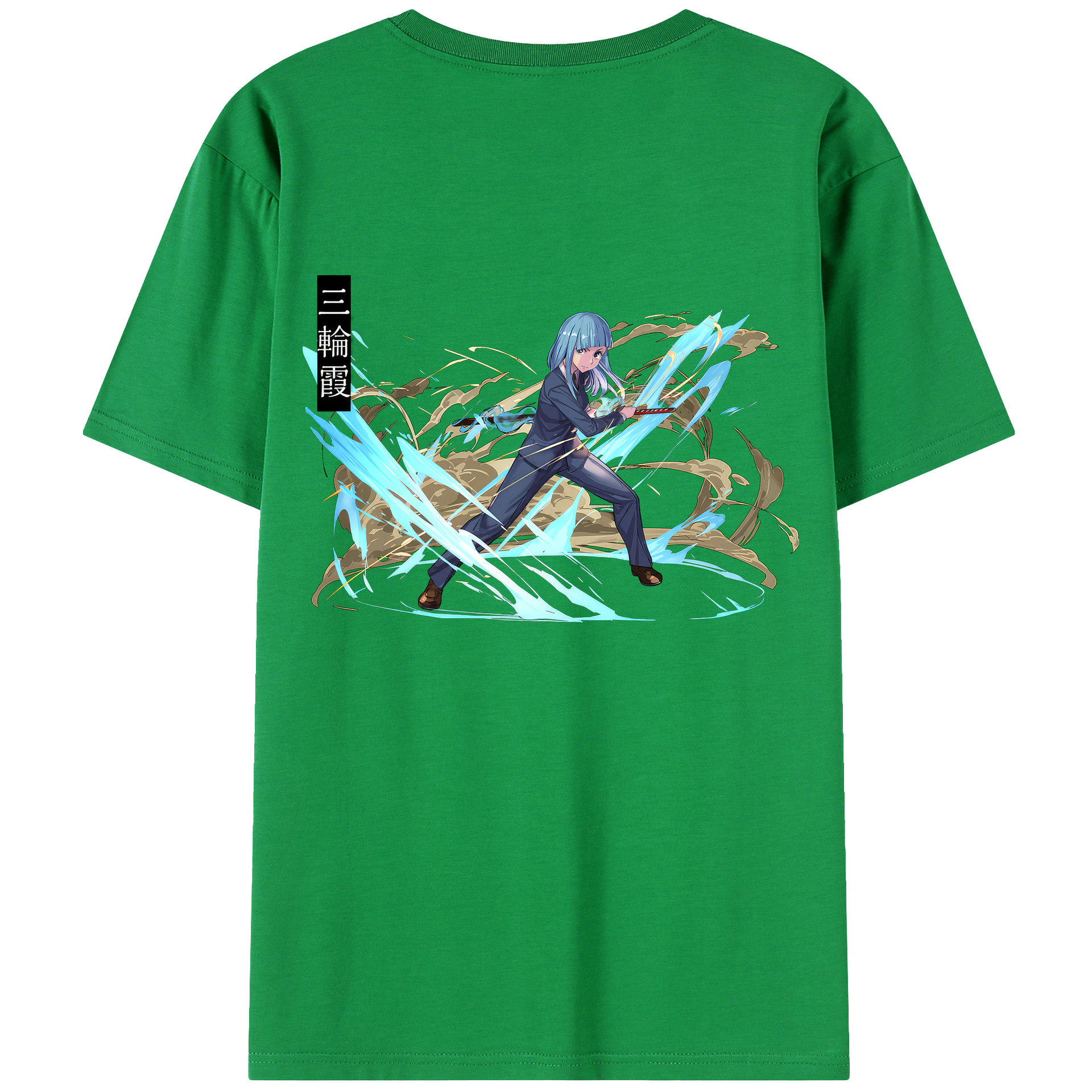 （画像用） 呪術廻戦 Jujutsu Kaisen 綿100％ メンズ半袖Tシャツ（バックプリント） 通気性