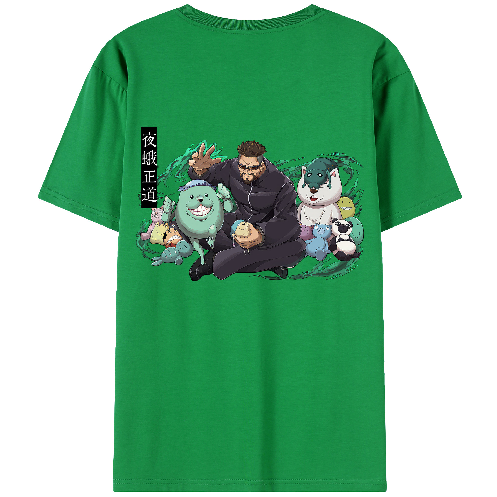 （画像用） 呪術廻戦 Jujutsu Kaisen 綿100％ メンズ半袖Tシャツ（バックプリント） 通気性