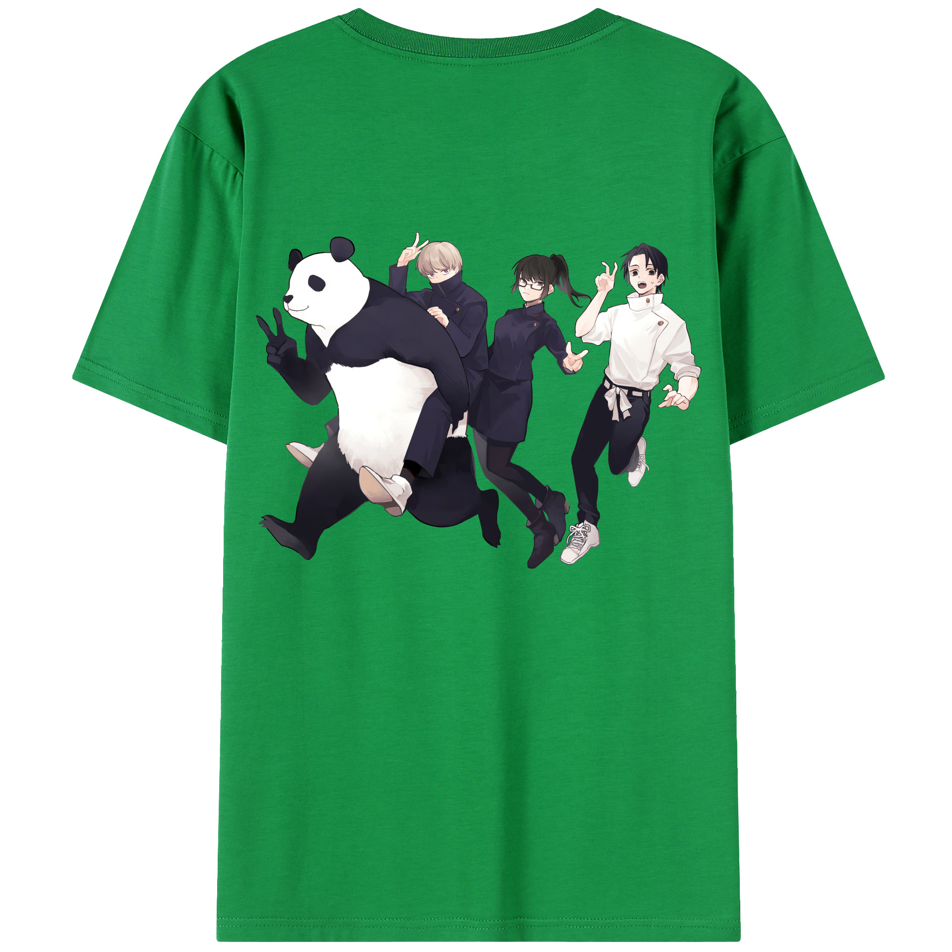 （画像用） 呪術廻戦 Jujutsu Kaisen 綿100％ メンズ半袖Tシャツ（バックプリント） 通気性
