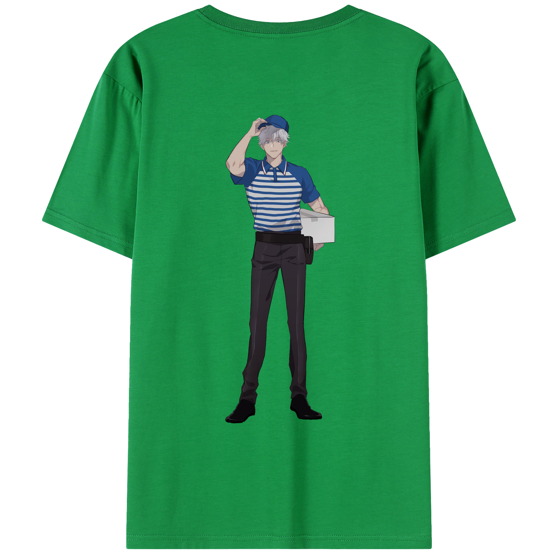 （画像用） 呪術廻戦 Jujutsu Kaisen 綿100％ メンズ半袖Tシャツ（バックプリント） 通気性