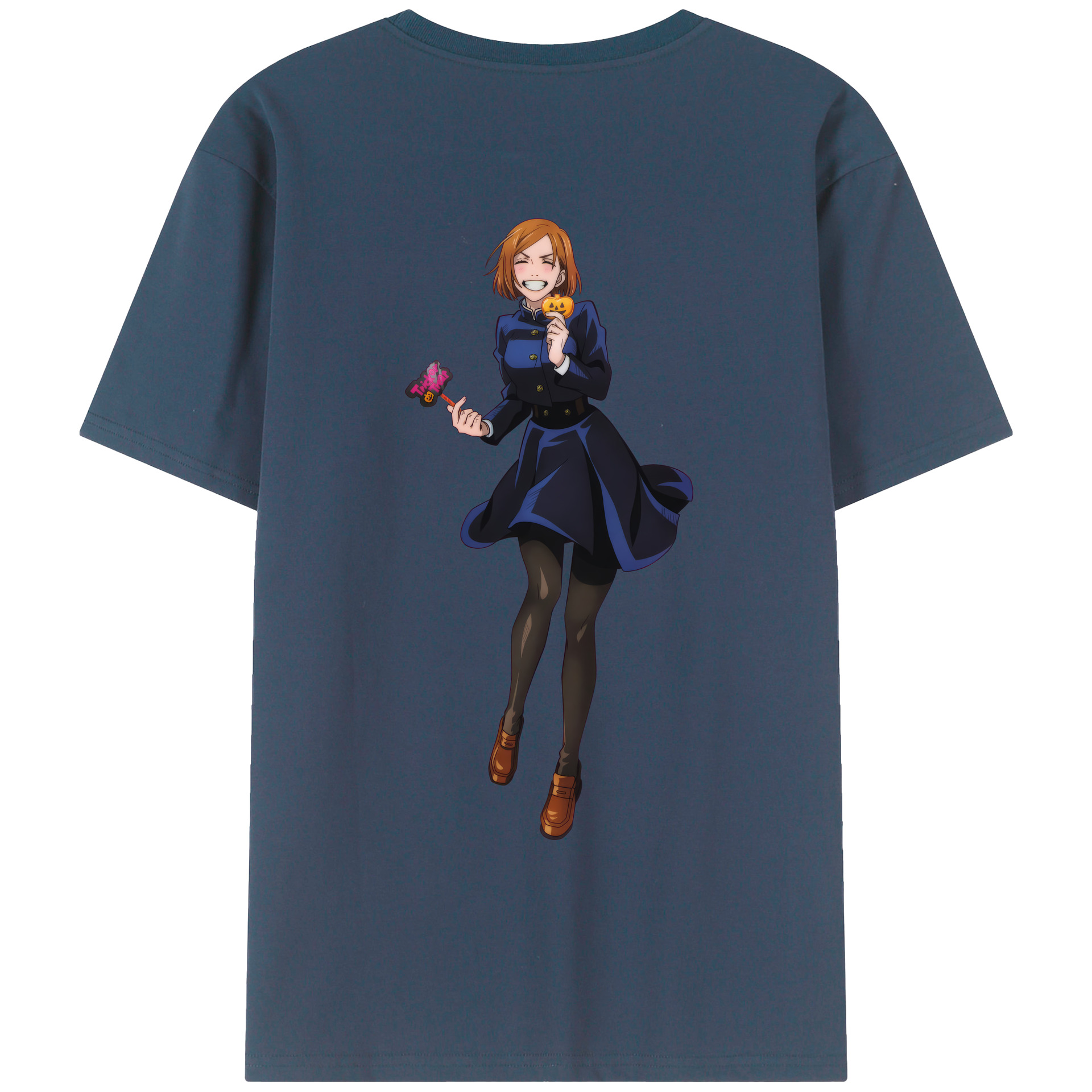 （画像用） 呪術廻戦 Jujutsu Kaisen 綿100％ メンズ半袖Tシャツ（バックプリント） 通気性