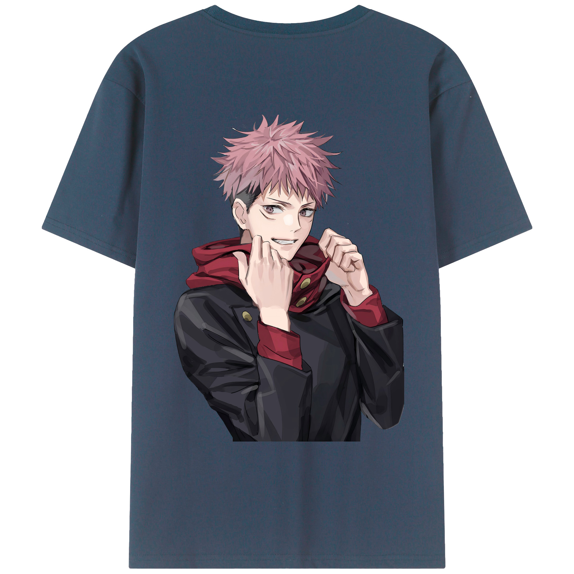 （画像用） 呪術廻戦 Jujutsu Kaisen 綿100％ メンズ半袖Tシャツ（バックプリント） 通気性
