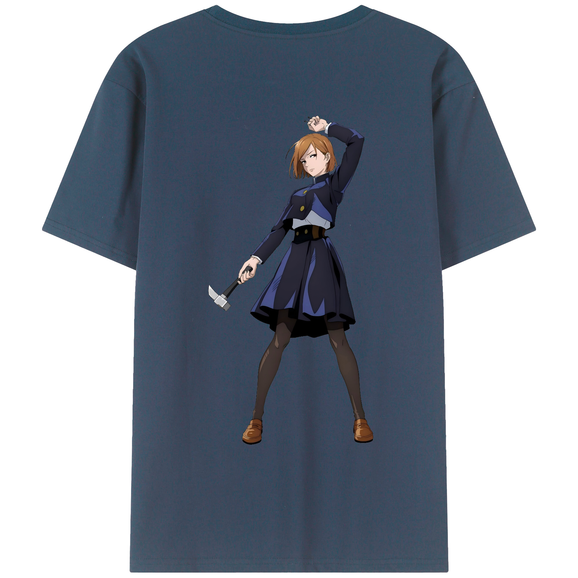 （画像用） 呪術廻戦 Jujutsu Kaisen 綿100％ メンズ半袖Tシャツ（バックプリント） 通気性