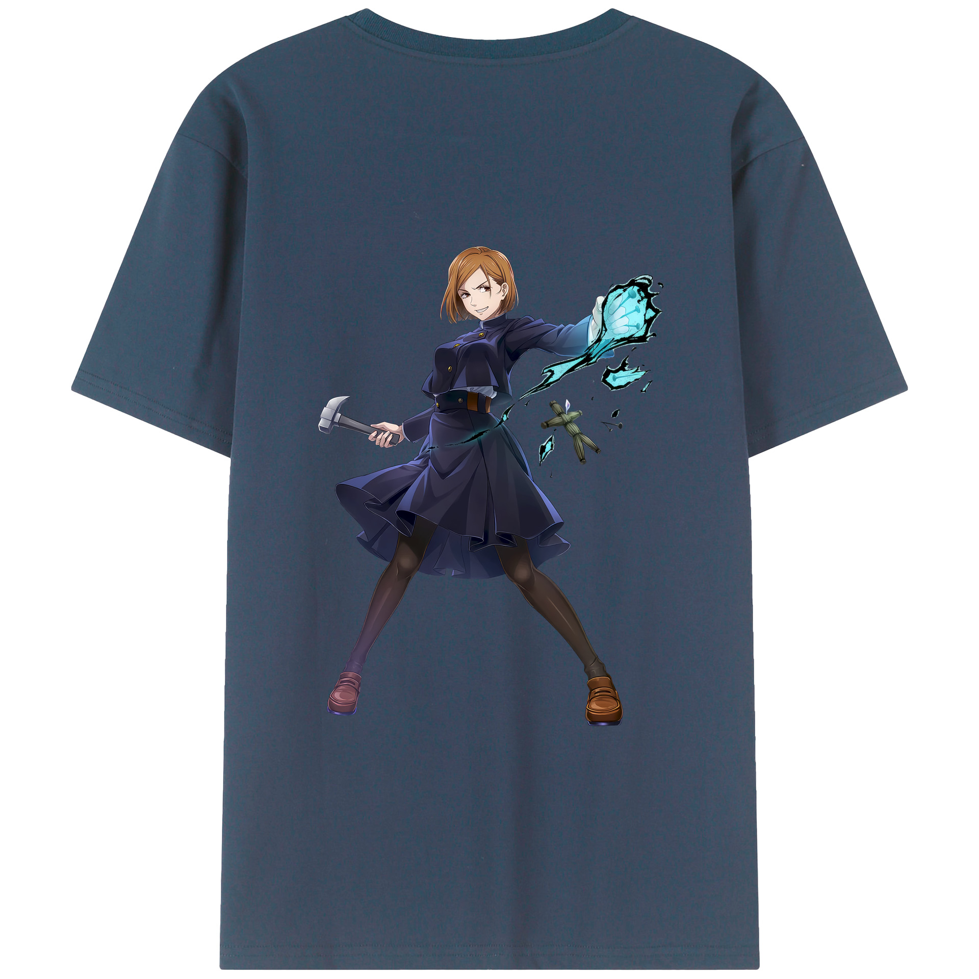 （画像用） 呪術廻戦 Jujutsu Kaisen 綿100％ メンズ半袖Tシャツ（バックプリント） 通気性