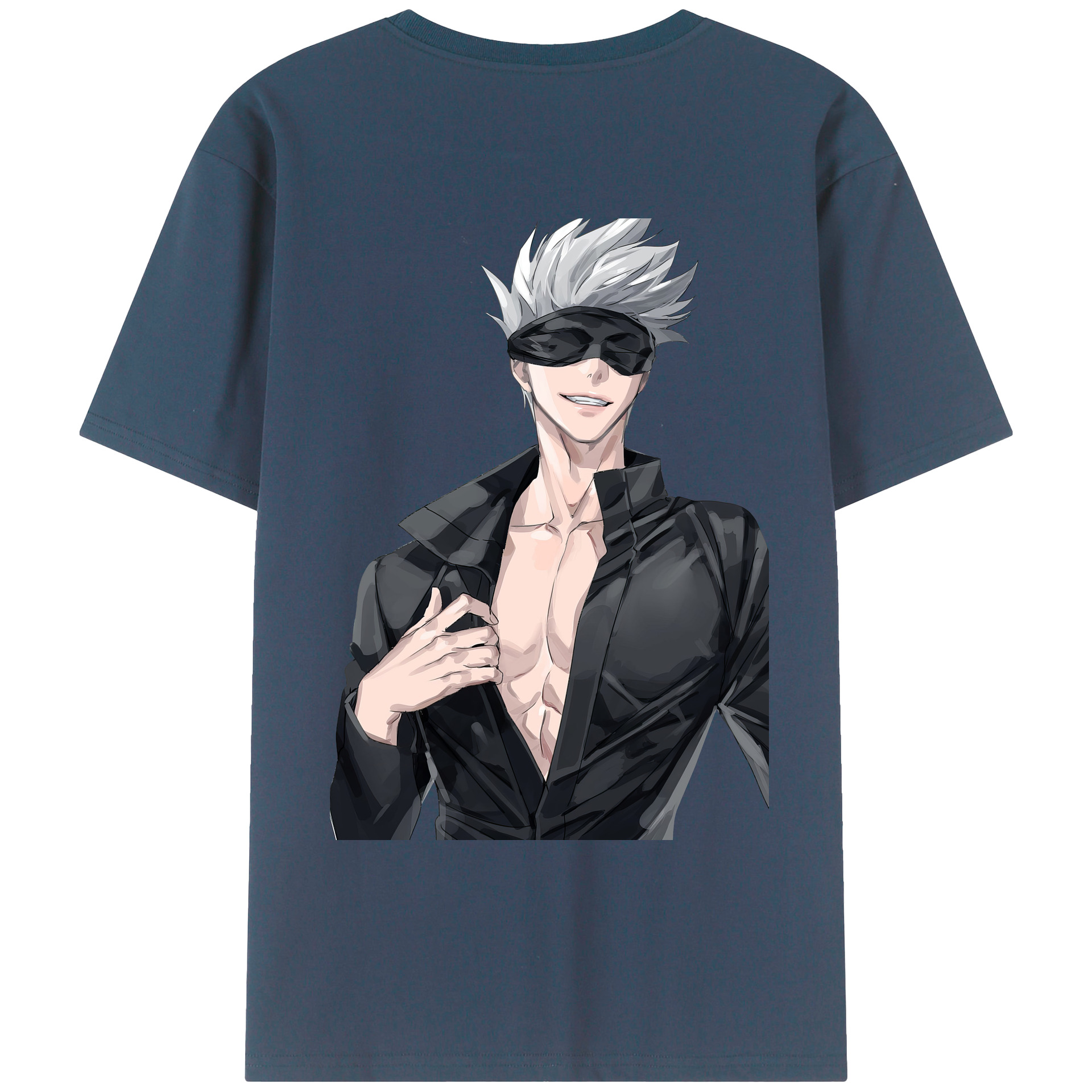 （画像用） 呪術廻戦 Jujutsu Kaisen 綿100％ メンズ半袖Tシャツ（バックプリント） 通気性