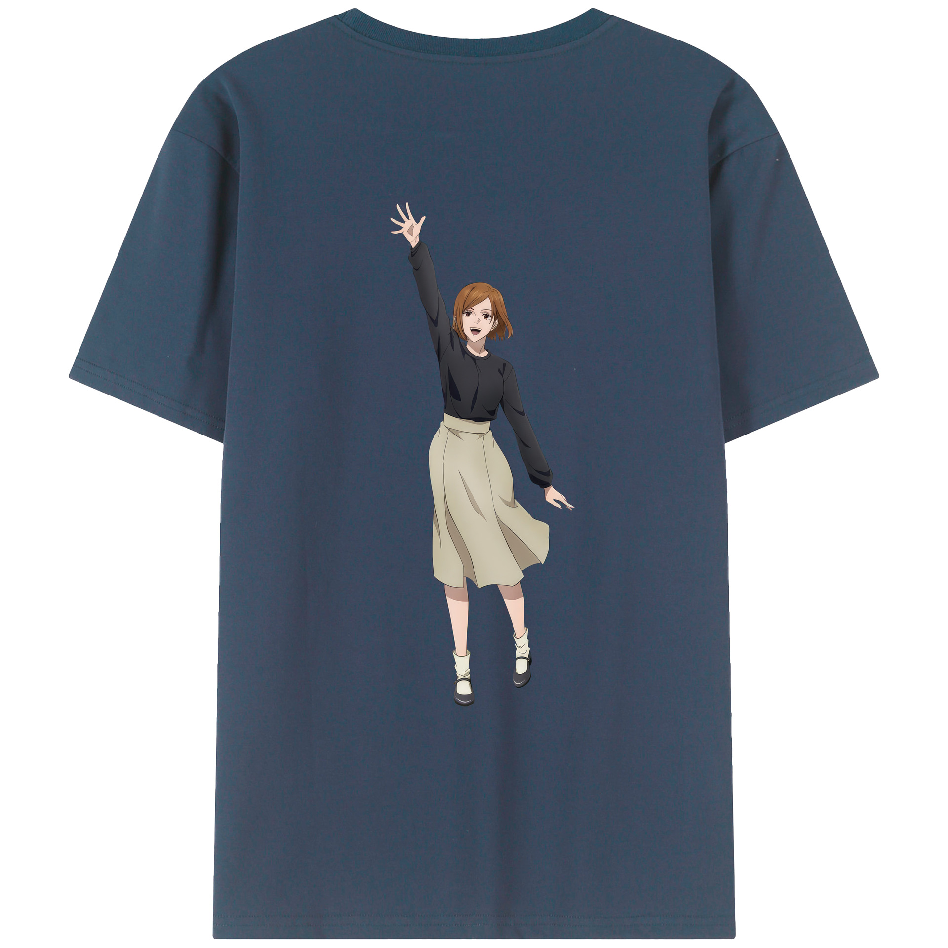 （画像用） 呪術廻戦 Jujutsu Kaisen 綿100％ メンズ半袖Tシャツ（バックプリント） 通気性