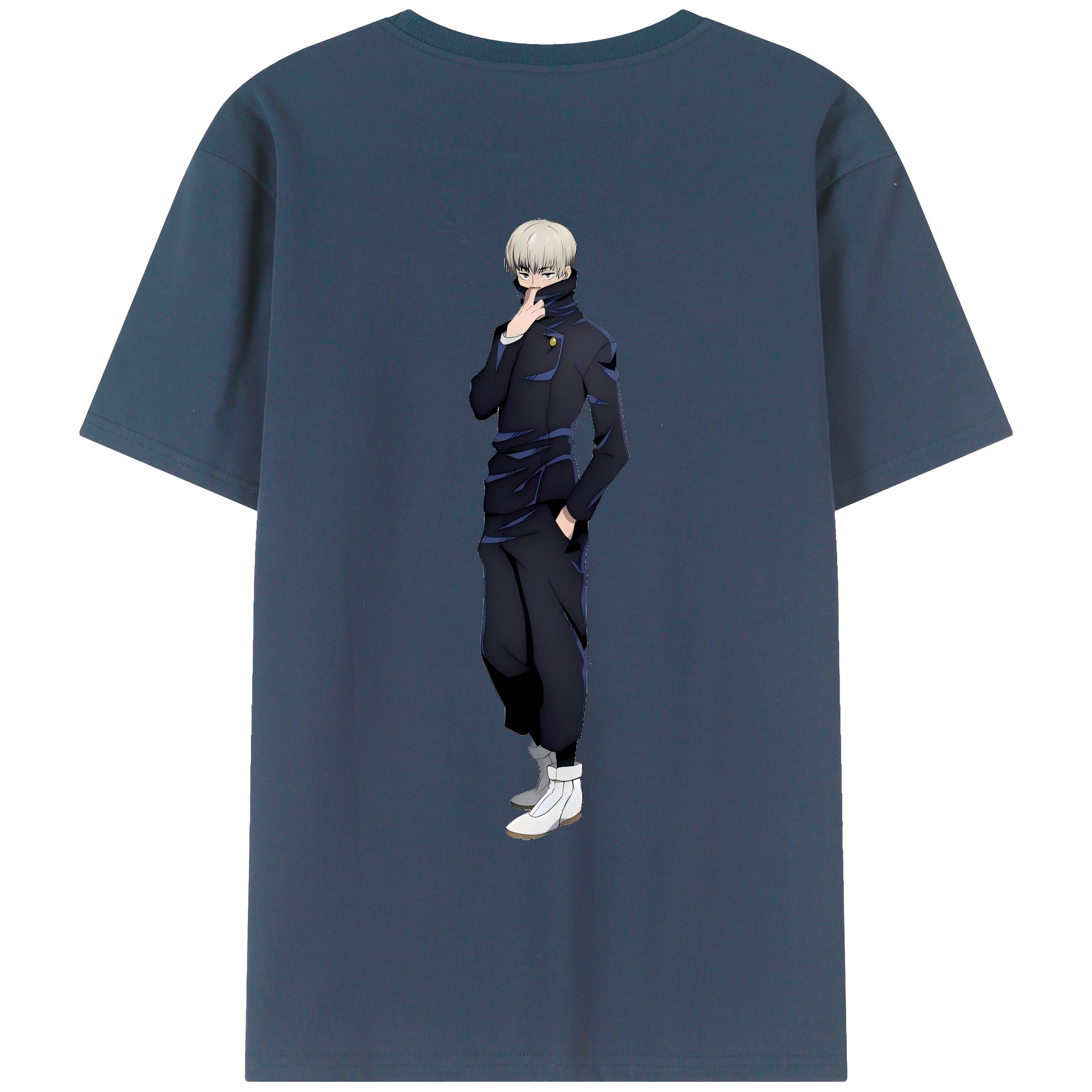 （画像用） 呪術廻戦 Jujutsu Kaisen 綿100％ メンズ半袖Tシャツ（バックプリント） 通気性