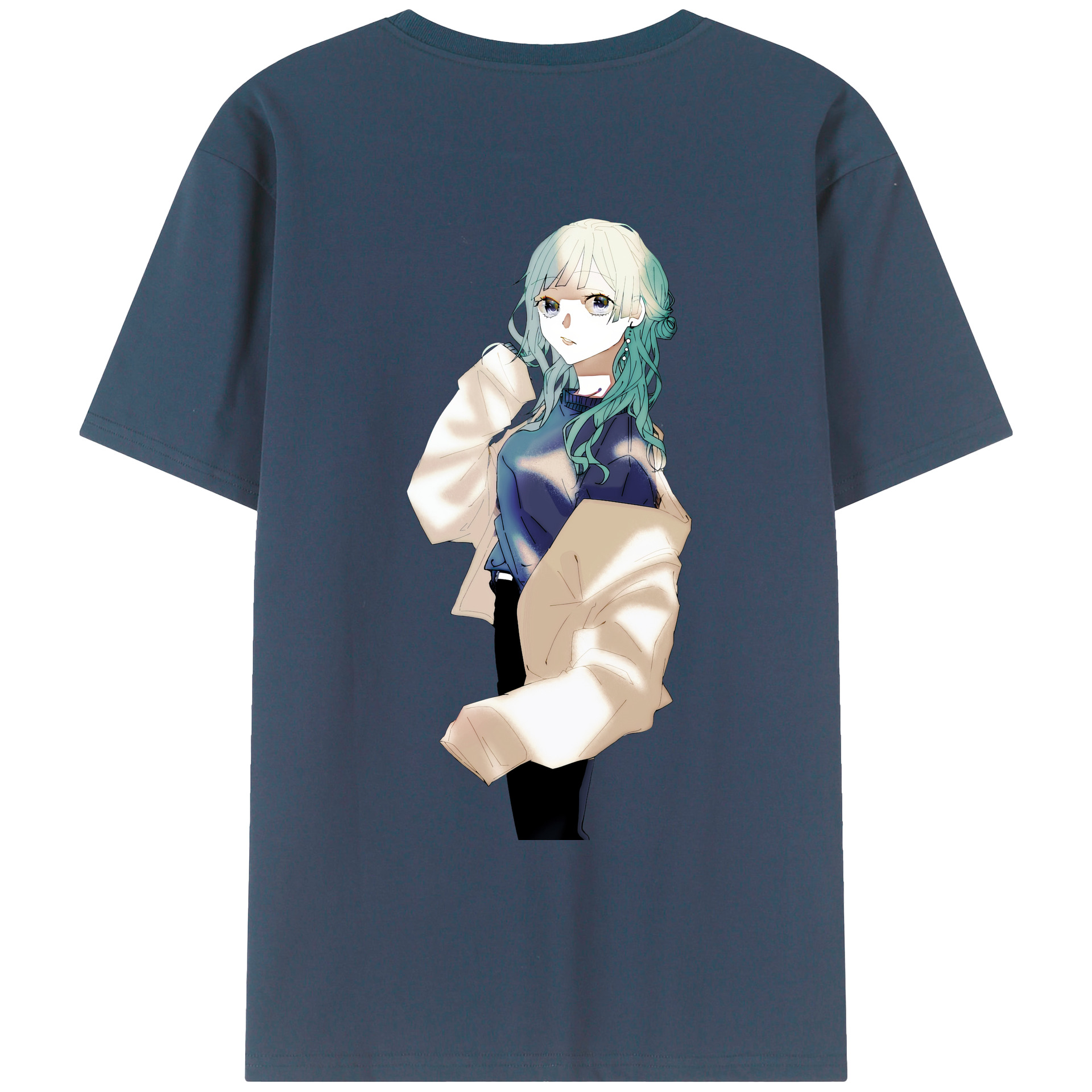 （画像用） 呪術廻戦 Jujutsu Kaisen 綿100％ メンズ半袖Tシャツ（バックプリント） 通気性