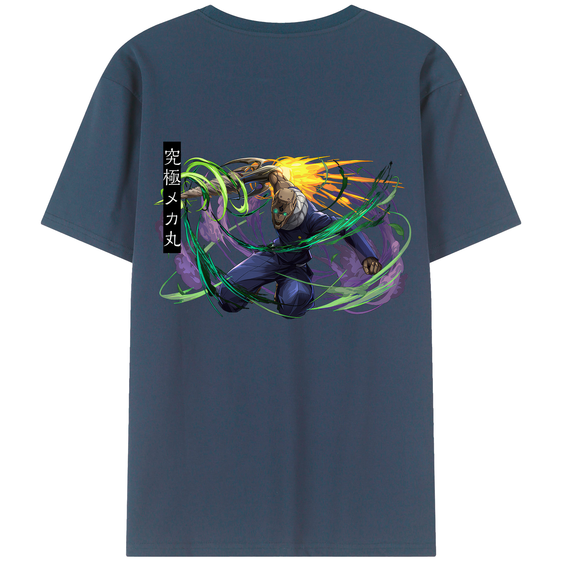 （画像用） 呪術廻戦 Jujutsu Kaisen 綿100％ メンズ半袖Tシャツ（バックプリント） 通気性
