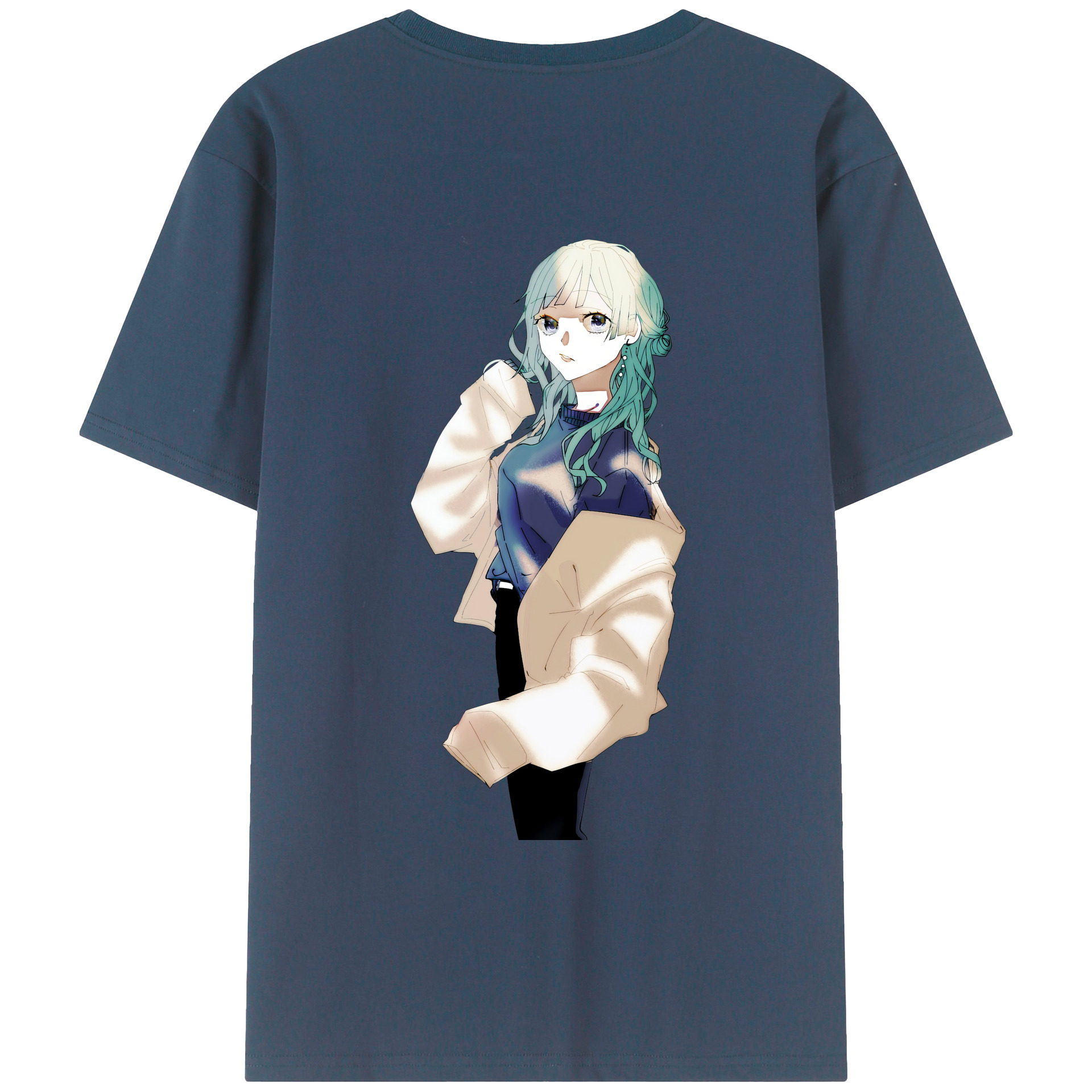 （画像用） 呪術廻戦 Jujutsu Kaisen 綿100％ メンズ半袖Tシャツ（バックプリント） 通気性