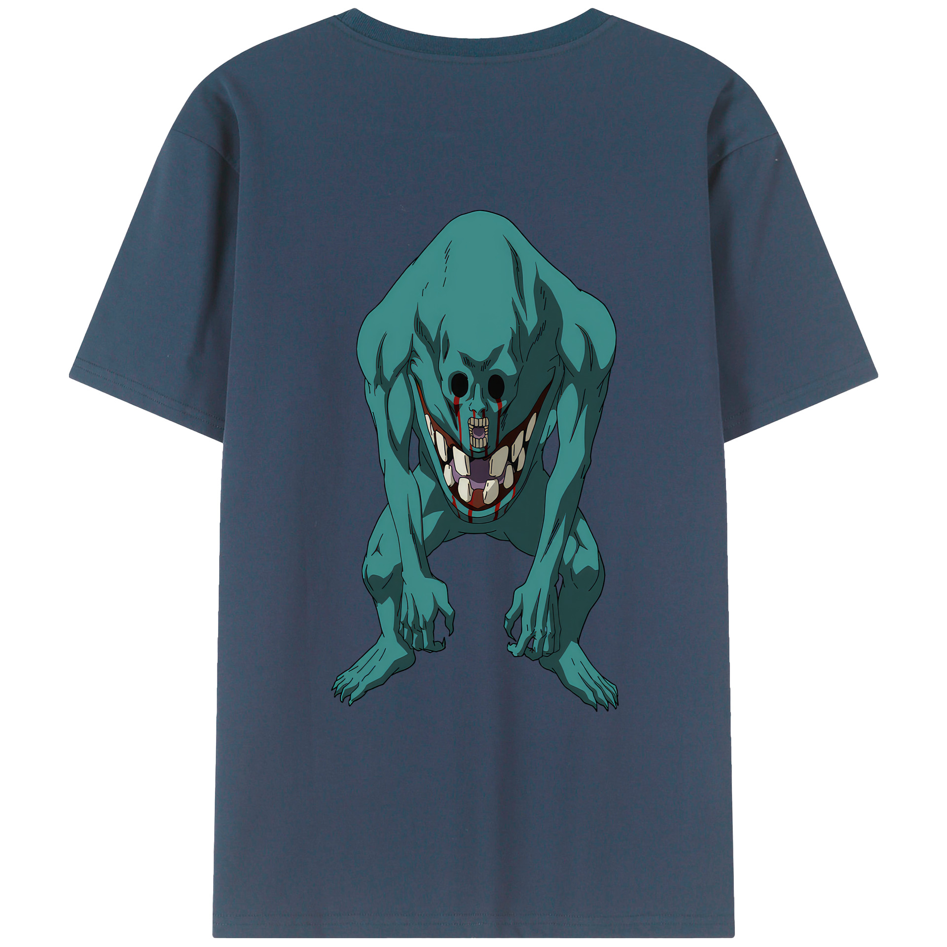 （画像用） 呪術廻戦 Jujutsu Kaisen 綿100％ メンズ半袖Tシャツ（バックプリント） 通気性