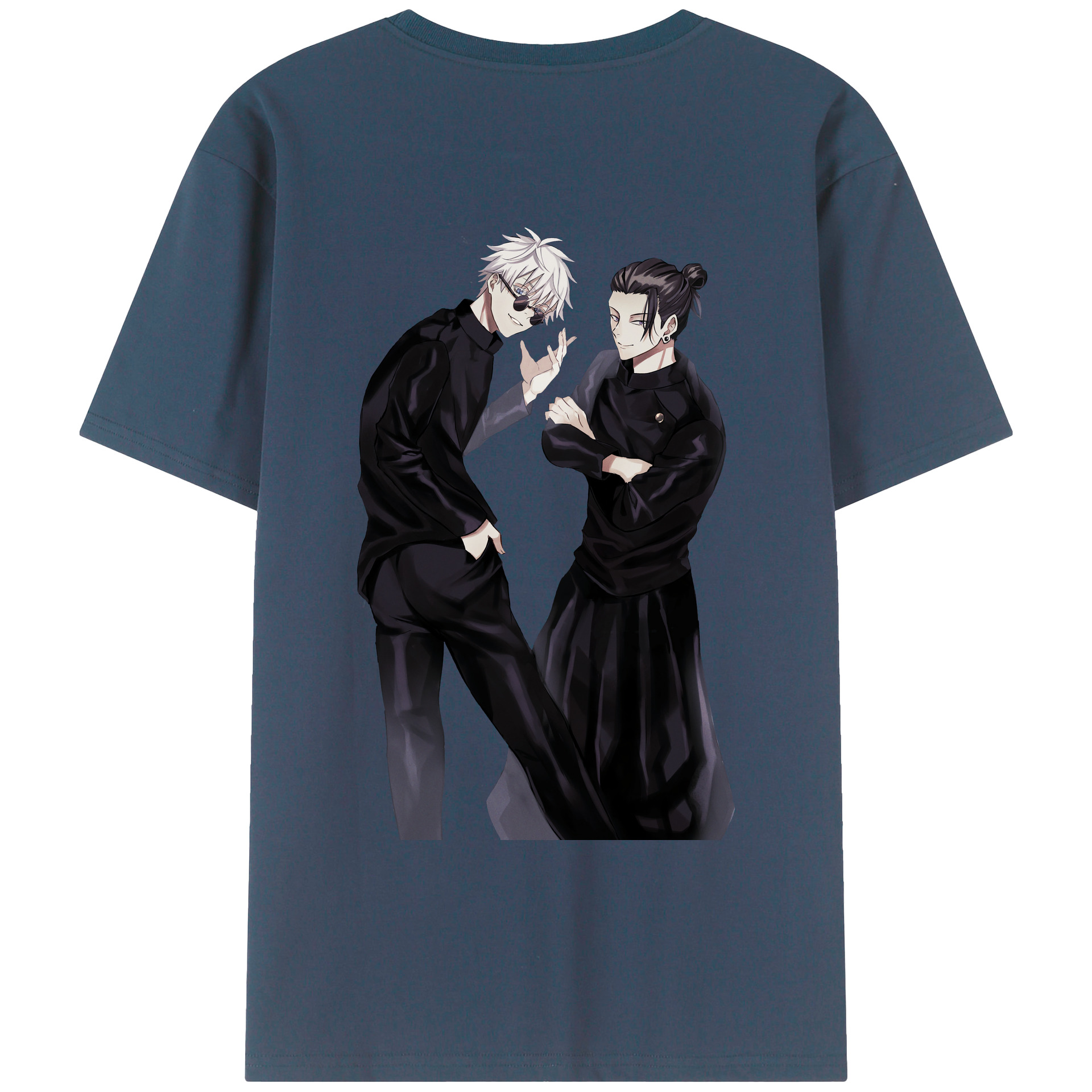（画像用） 呪術廻戦 Jujutsu Kaisen 綿100％ メンズ半袖Tシャツ（バックプリント） 通気性