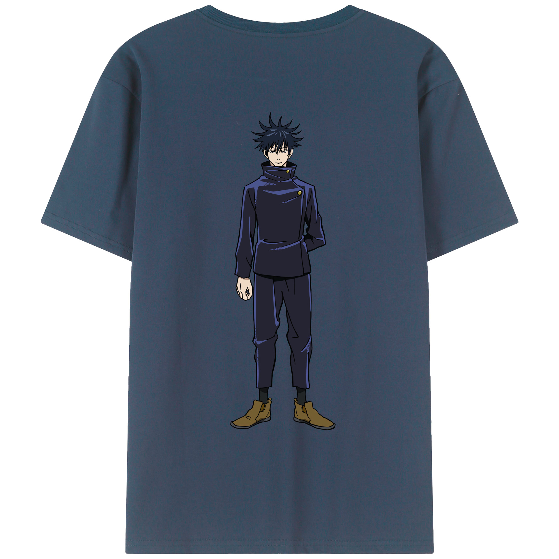 （画像用） 呪術廻戦 Jujutsu Kaisen 綿100％ メンズ半袖Tシャツ（バックプリント） 通気性