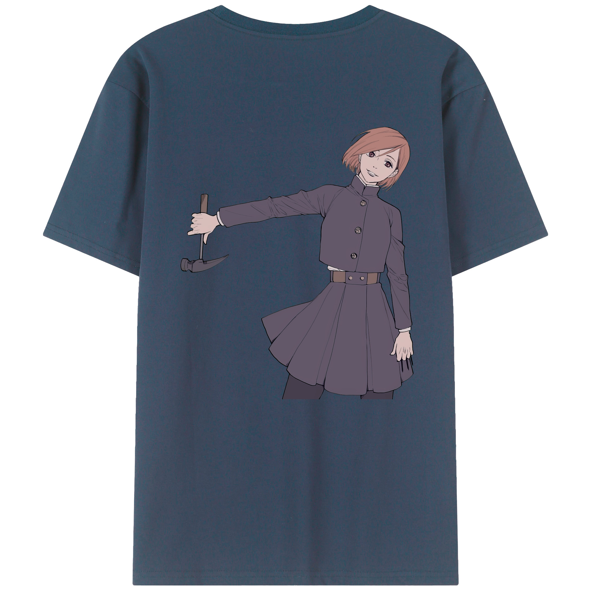 （画像用） 呪術廻戦 Jujutsu Kaisen 綿100％ メンズ半袖Tシャツ（バックプリント） 通気性