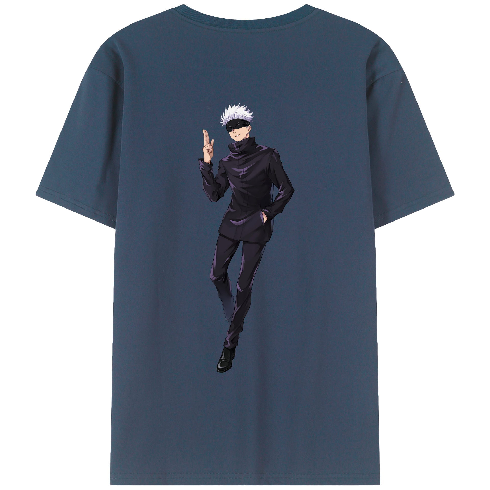 （画像用） 呪術廻戦 Jujutsu Kaisen 綿100％ メンズ半袖Tシャツ（バックプリント） 通気性