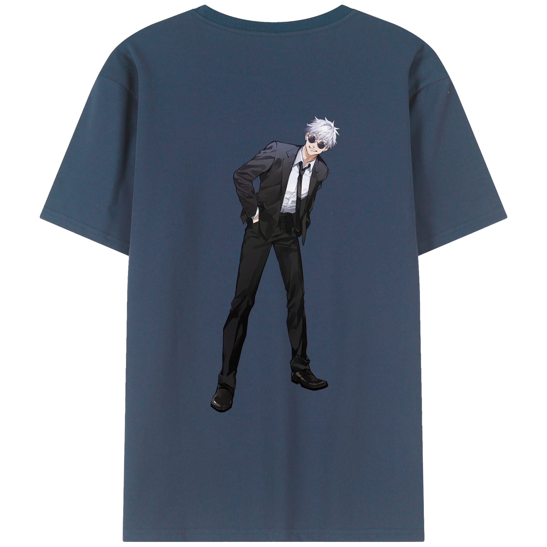 （画像用） 呪術廻戦 Jujutsu Kaisen 綿100％ メンズ半袖Tシャツ（バックプリント） 通気性