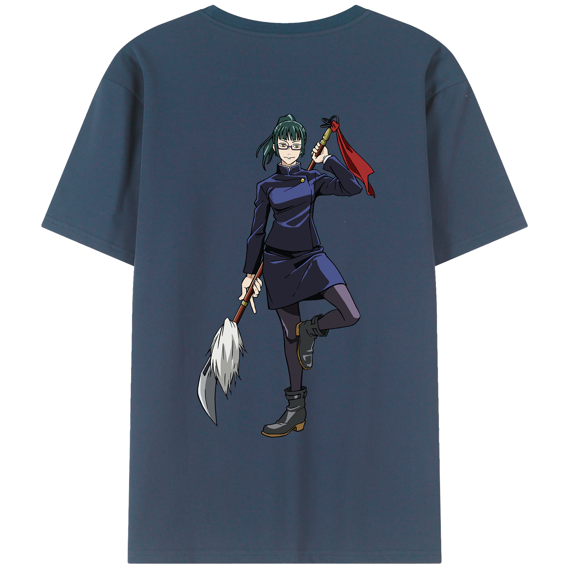 （画像用） 呪術廻戦 Jujutsu Kaisen 綿100％ メンズ半袖Tシャツ（バックプリント） 通気性