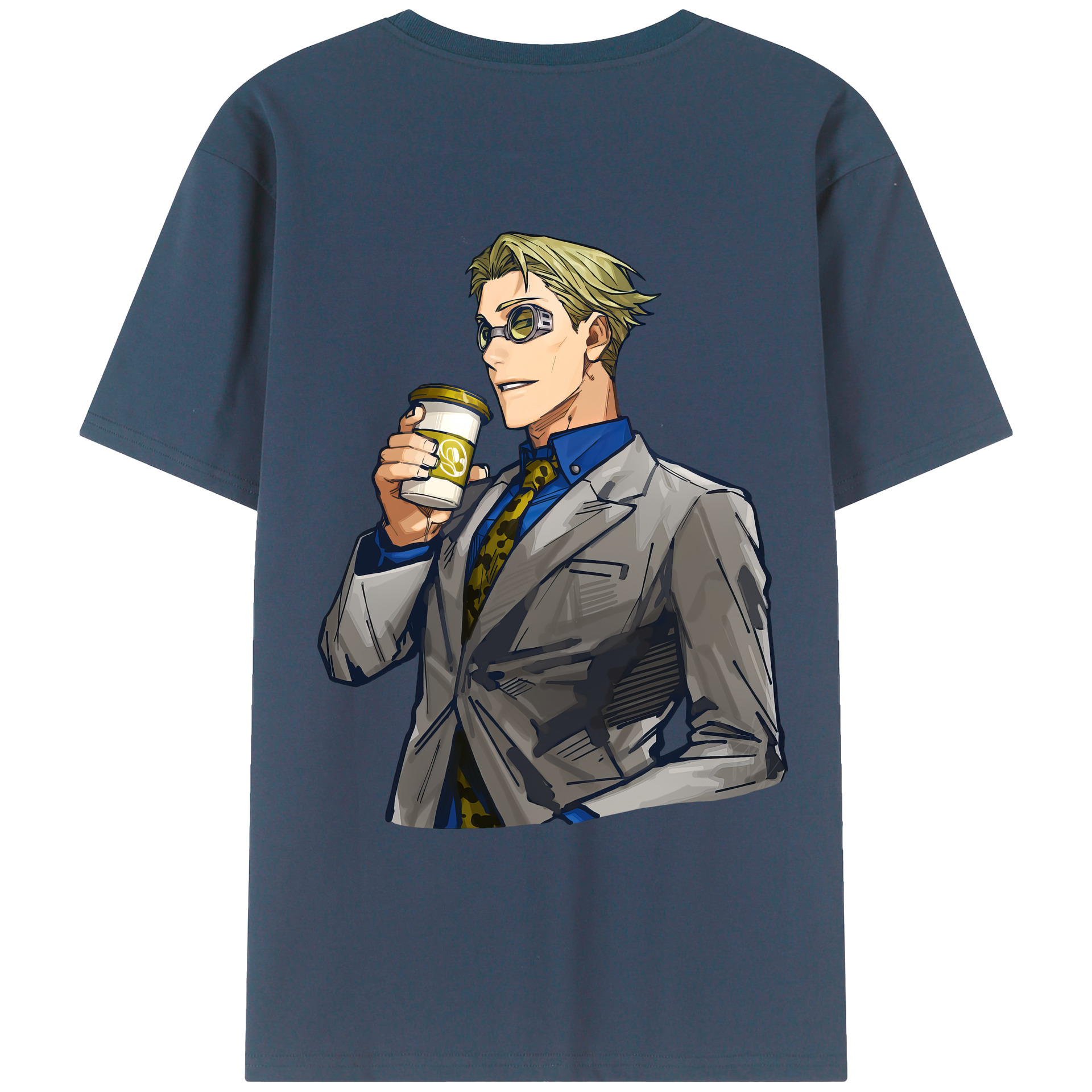 （画像用） 呪術廻戦 Jujutsu Kaisen 綿100％ メンズ半袖Tシャツ（バックプリント） 通気性